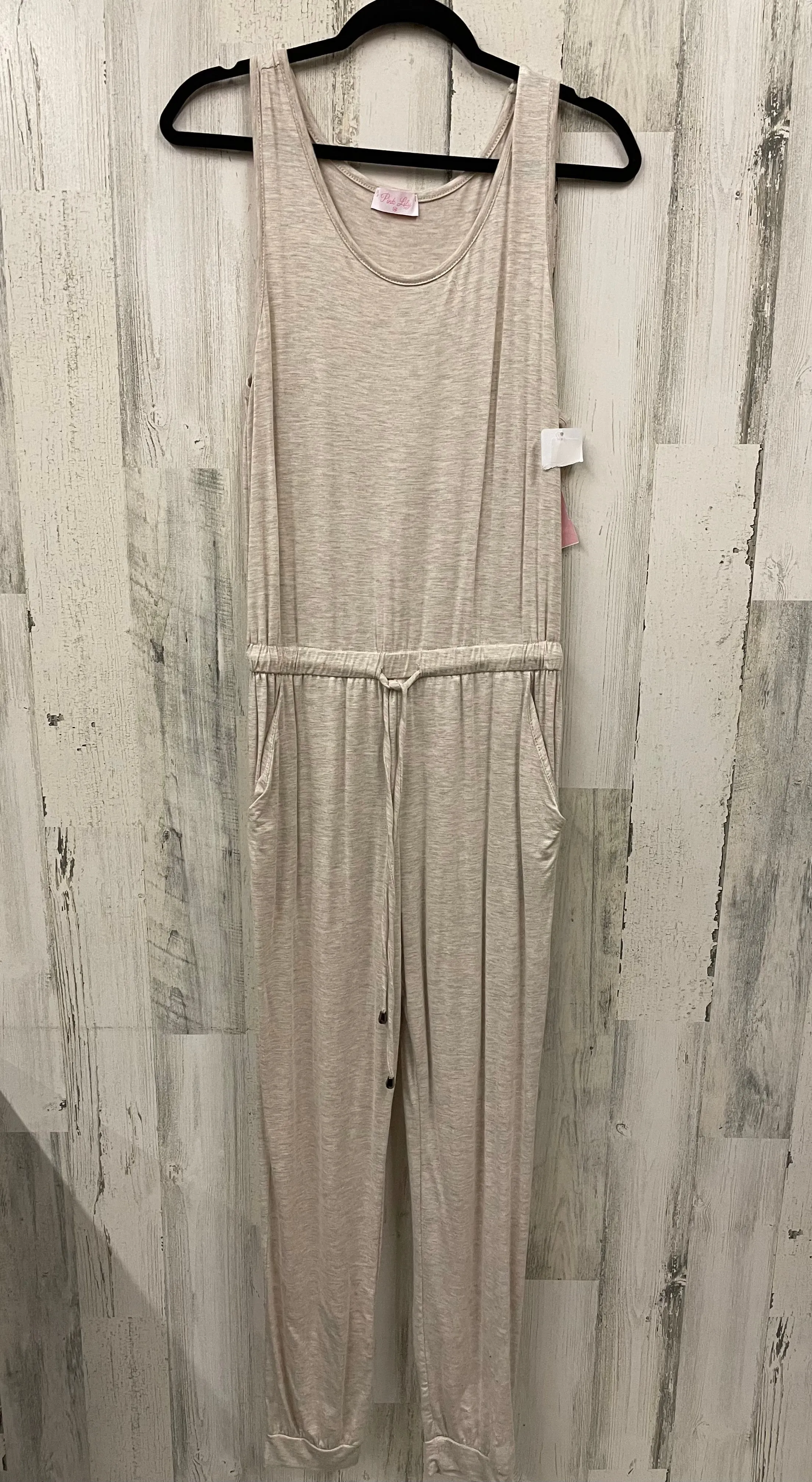 Cream Jumpsuit Pink Lily, Size M