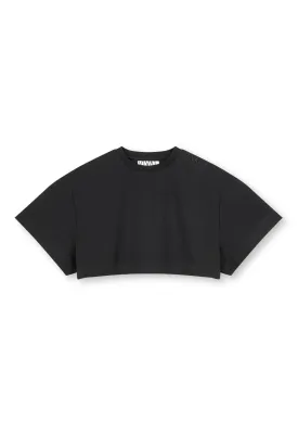 Cropped T-Shirt Sue (Schwarz)