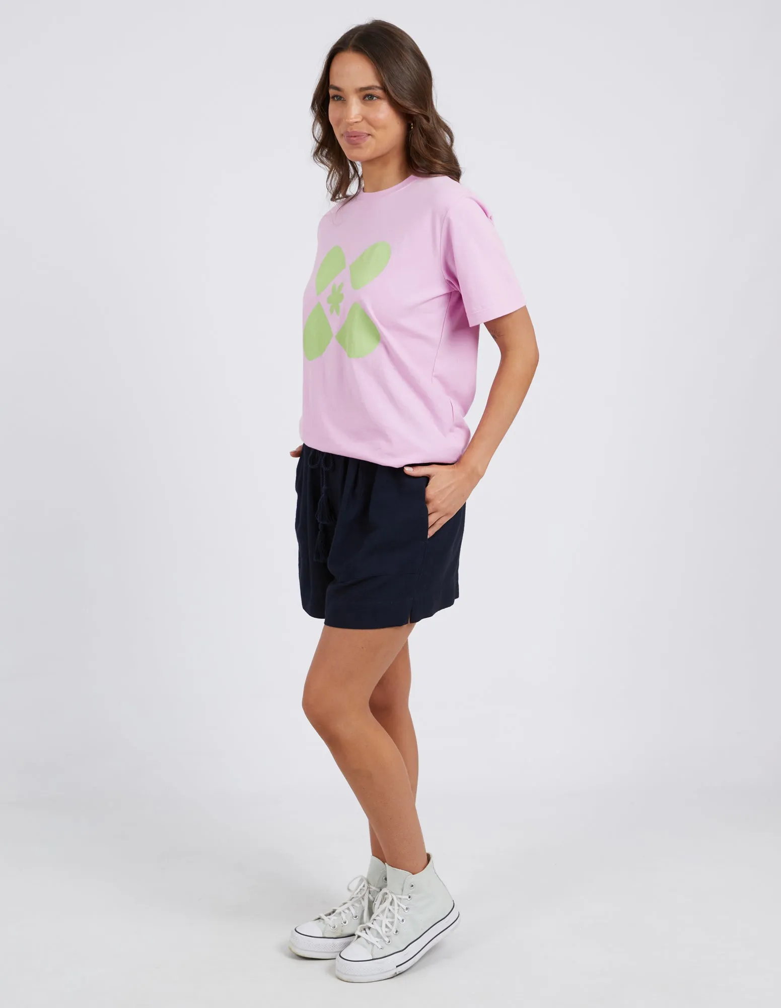 Crossed Tee Sweet Lilac