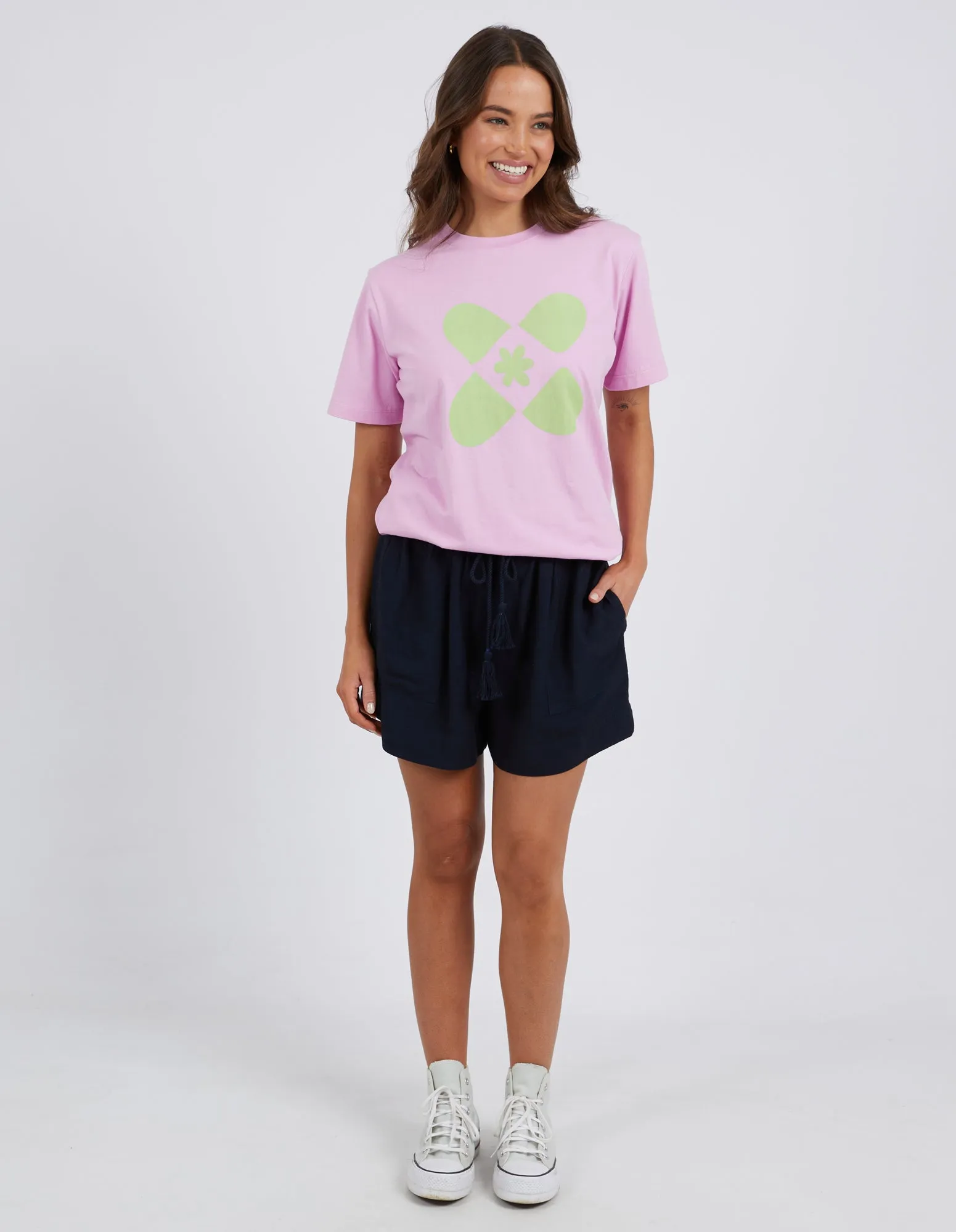 Crossed Tee Sweet Lilac