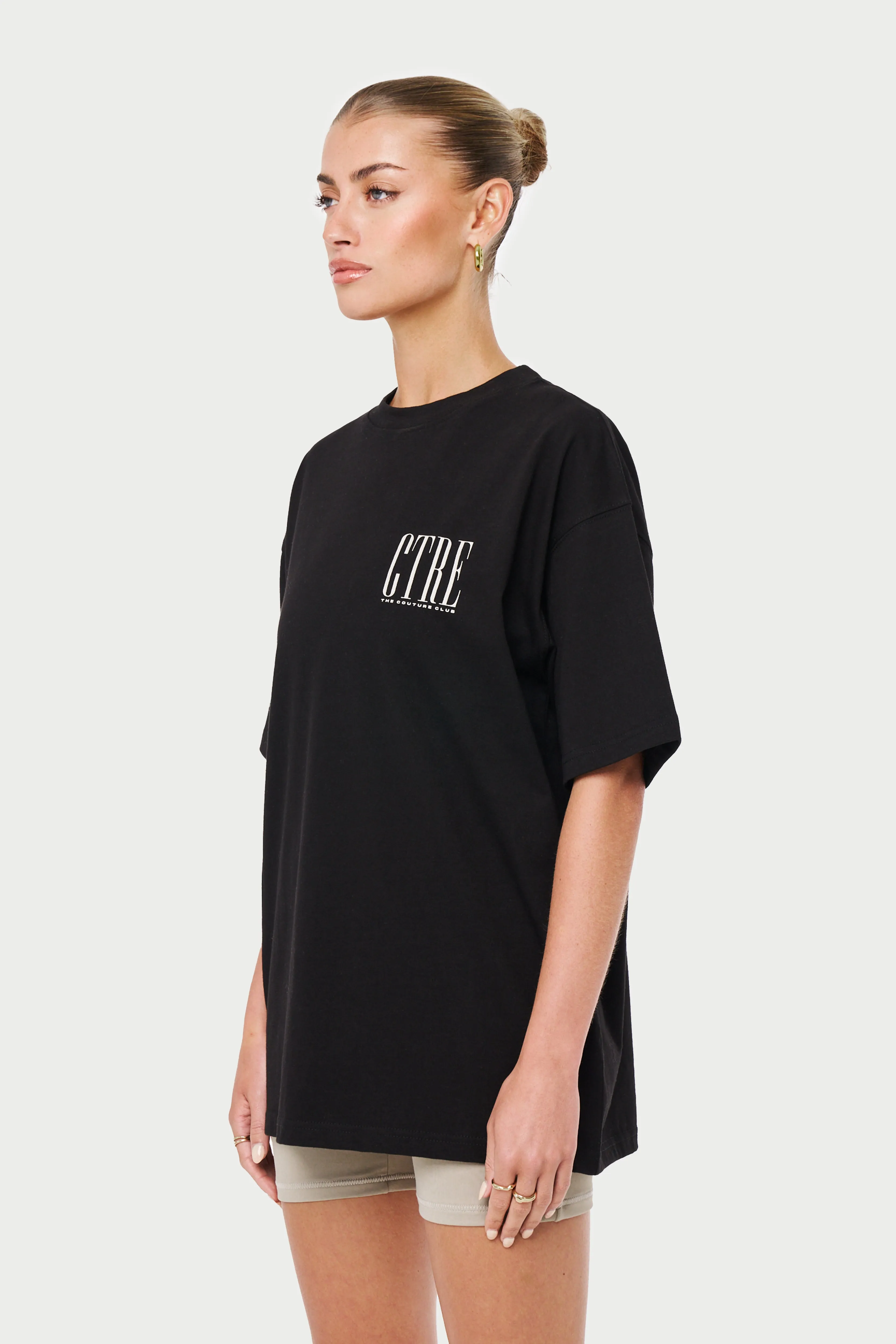 CTRE OVERSIZED T-SHIRT - BLACK