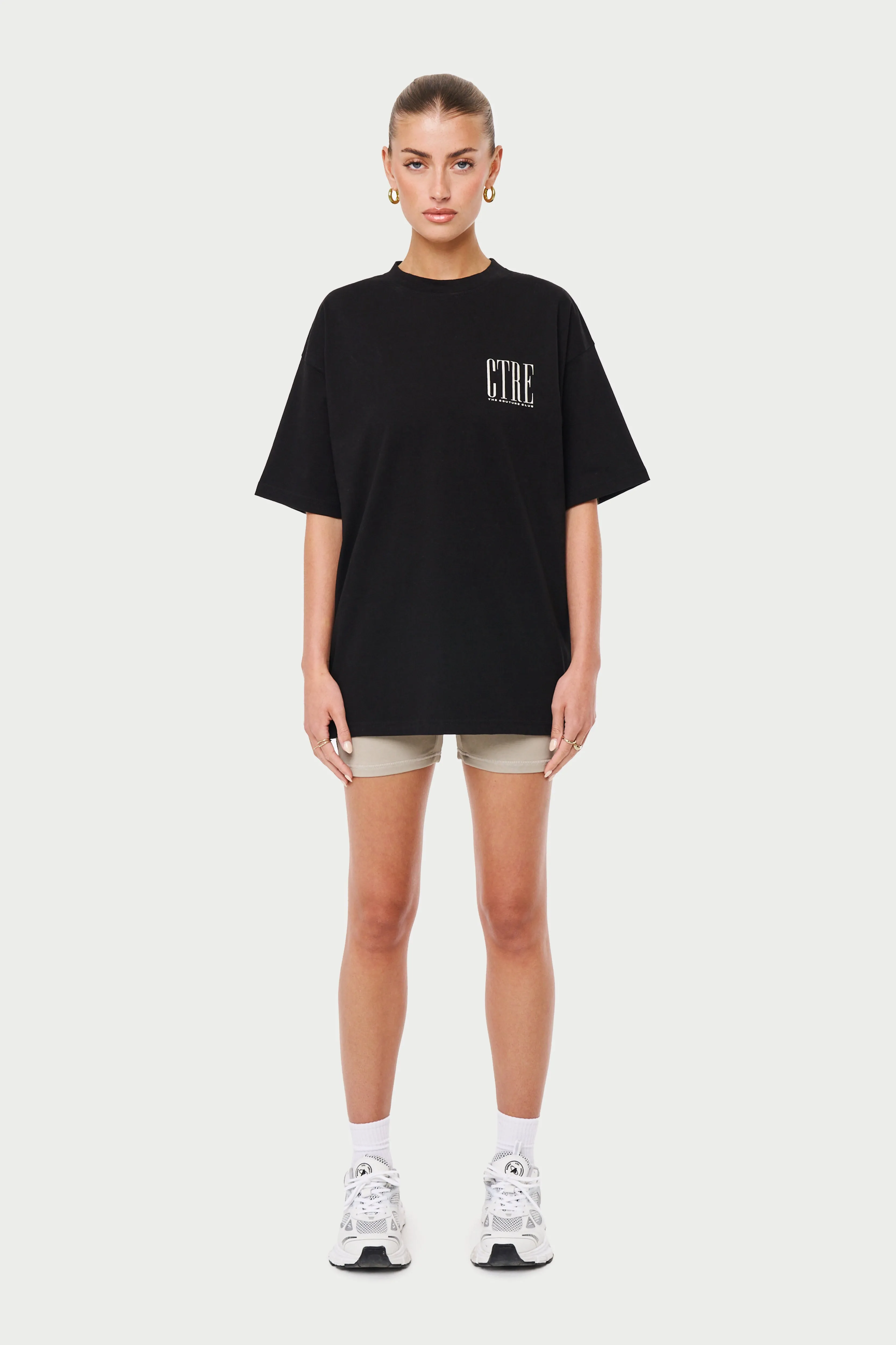 CTRE OVERSIZED T-SHIRT - BLACK