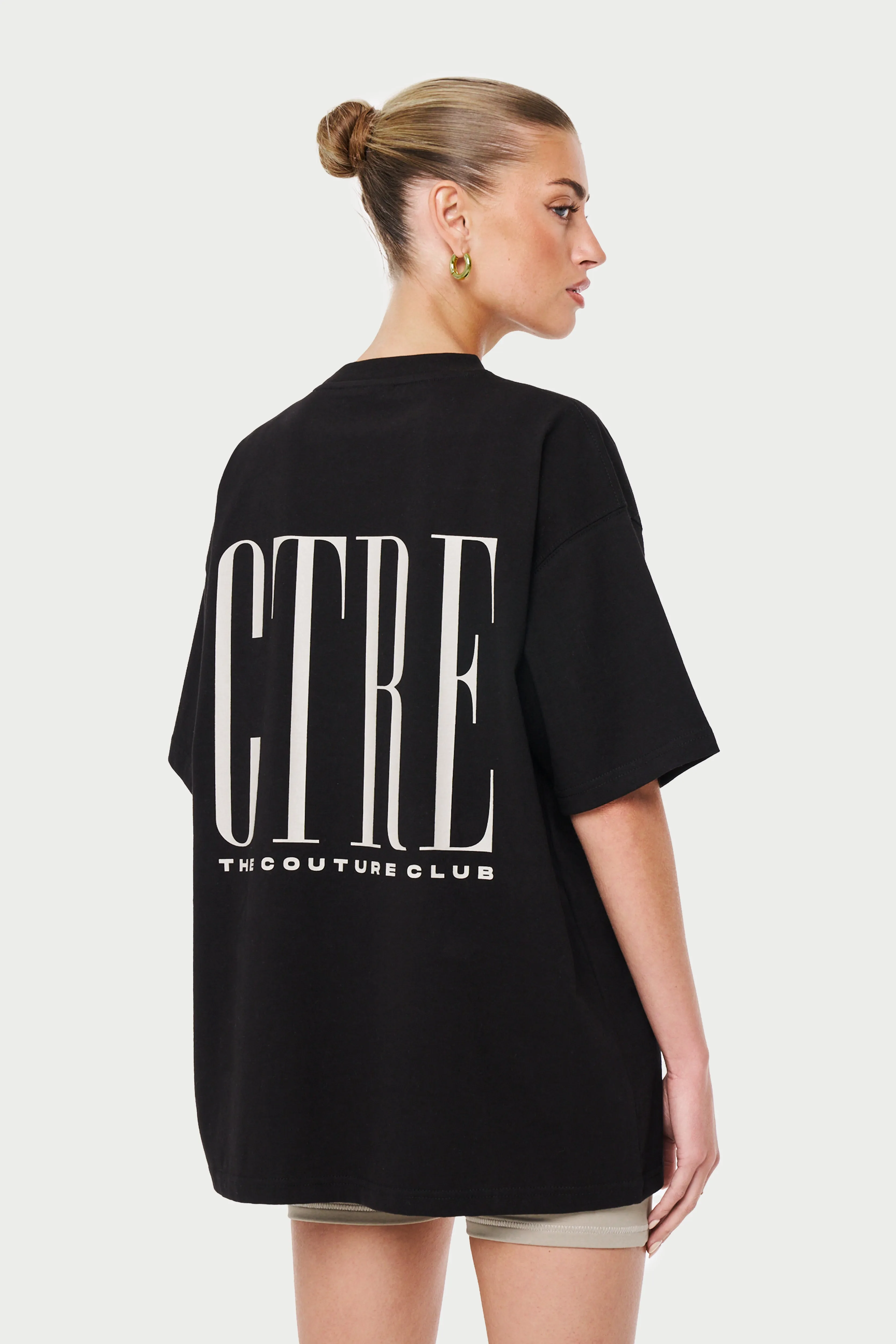 CTRE OVERSIZED T-SHIRT - BLACK