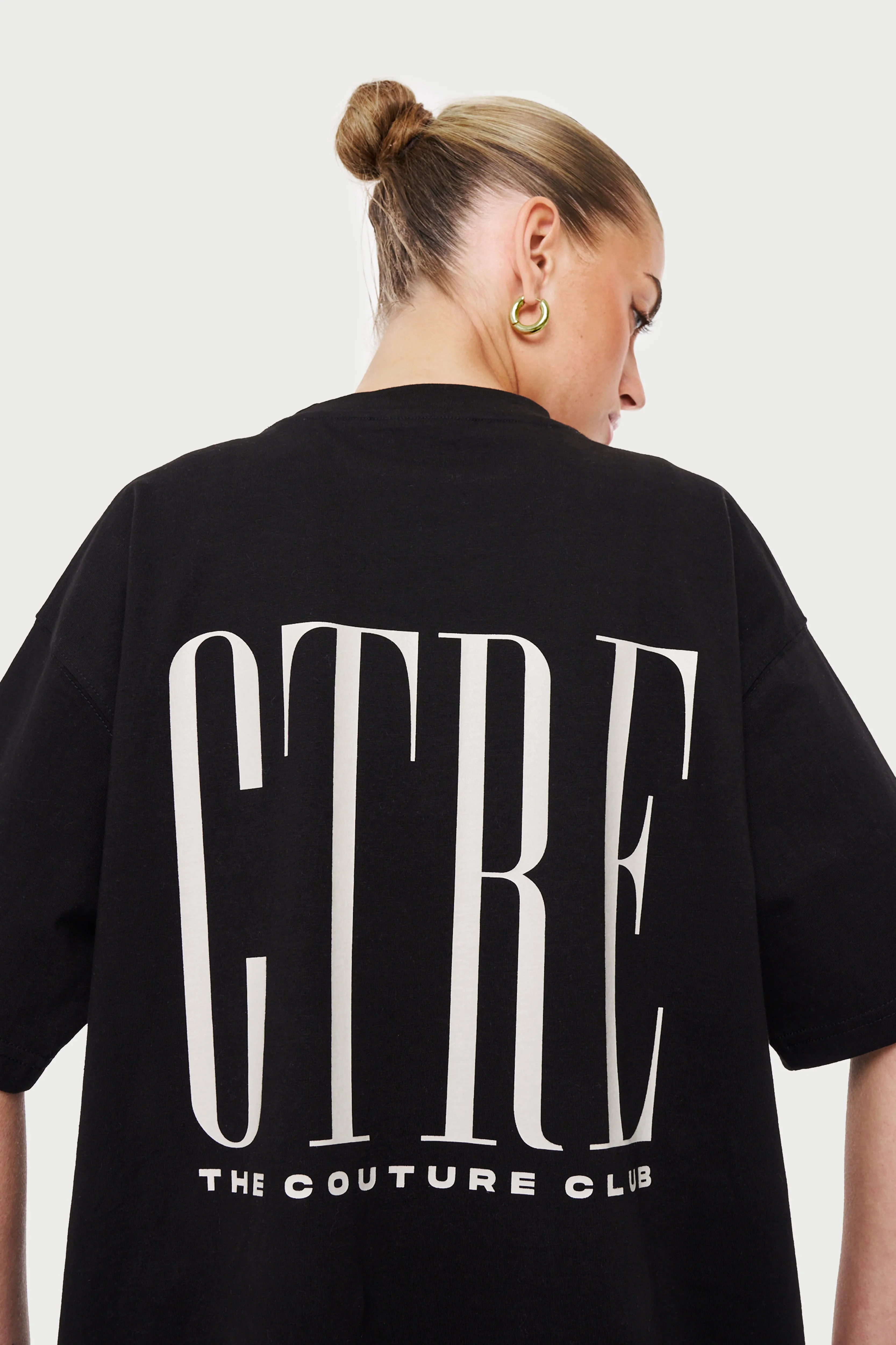 CTRE OVERSIZED T-SHIRT - BLACK