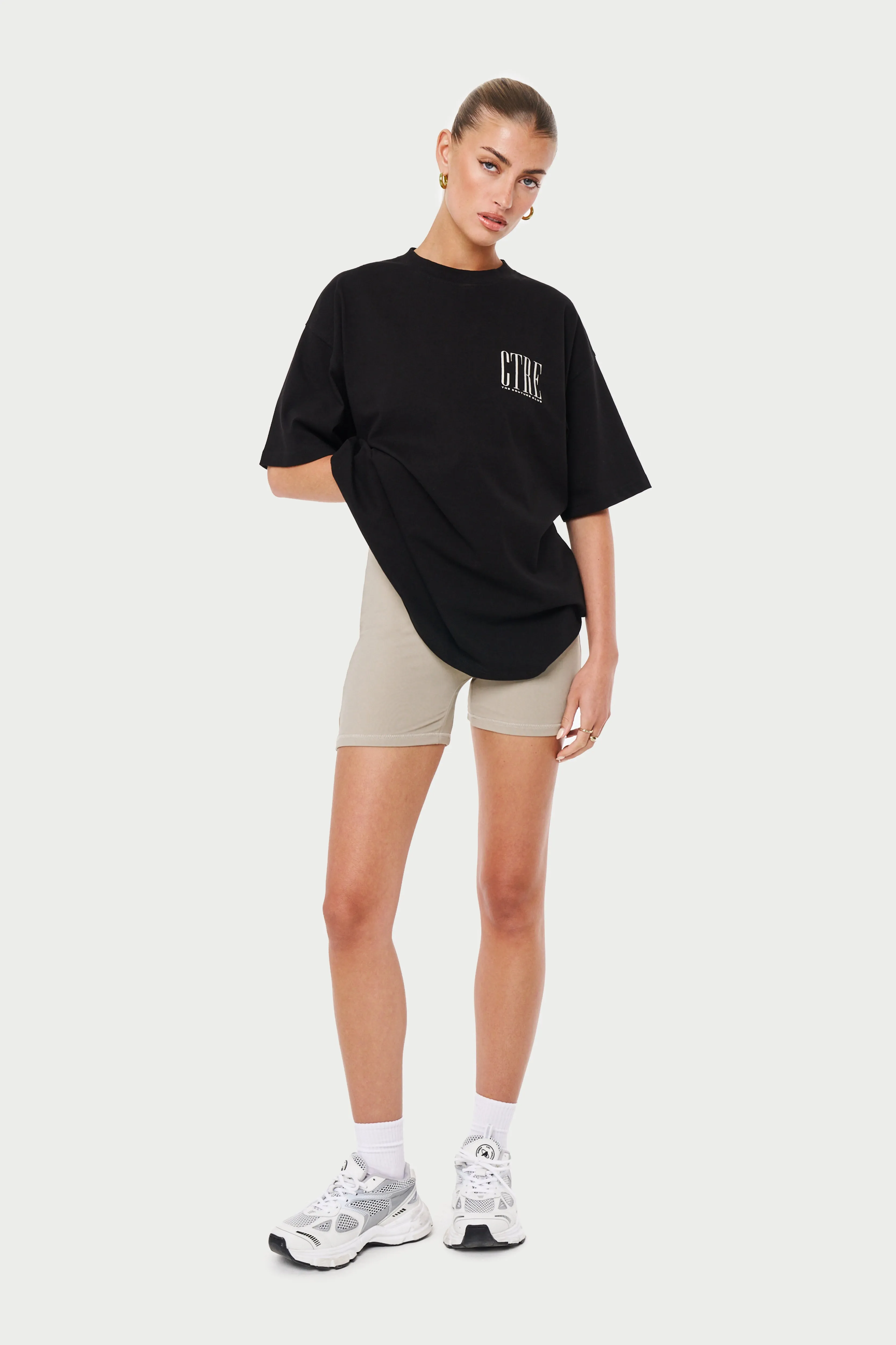 CTRE OVERSIZED T-SHIRT - BLACK