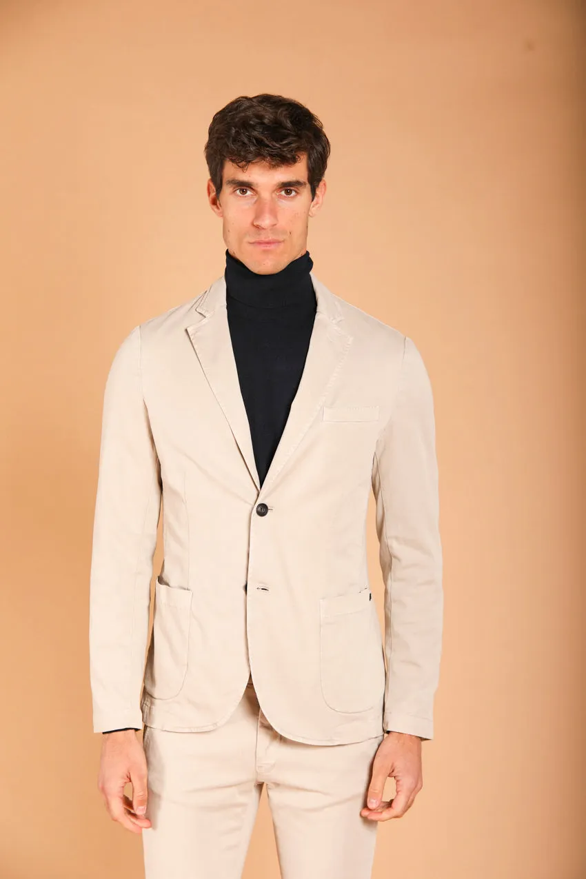 Da Vinci blazer uomo in gabardina regular fit