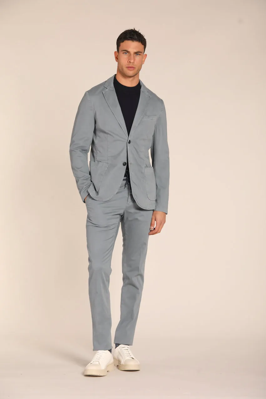 Da Vinci blazer uomo in gabardina regular fit