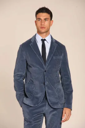 Da Vinci blazer uomo in velluto 500 righe regular fit