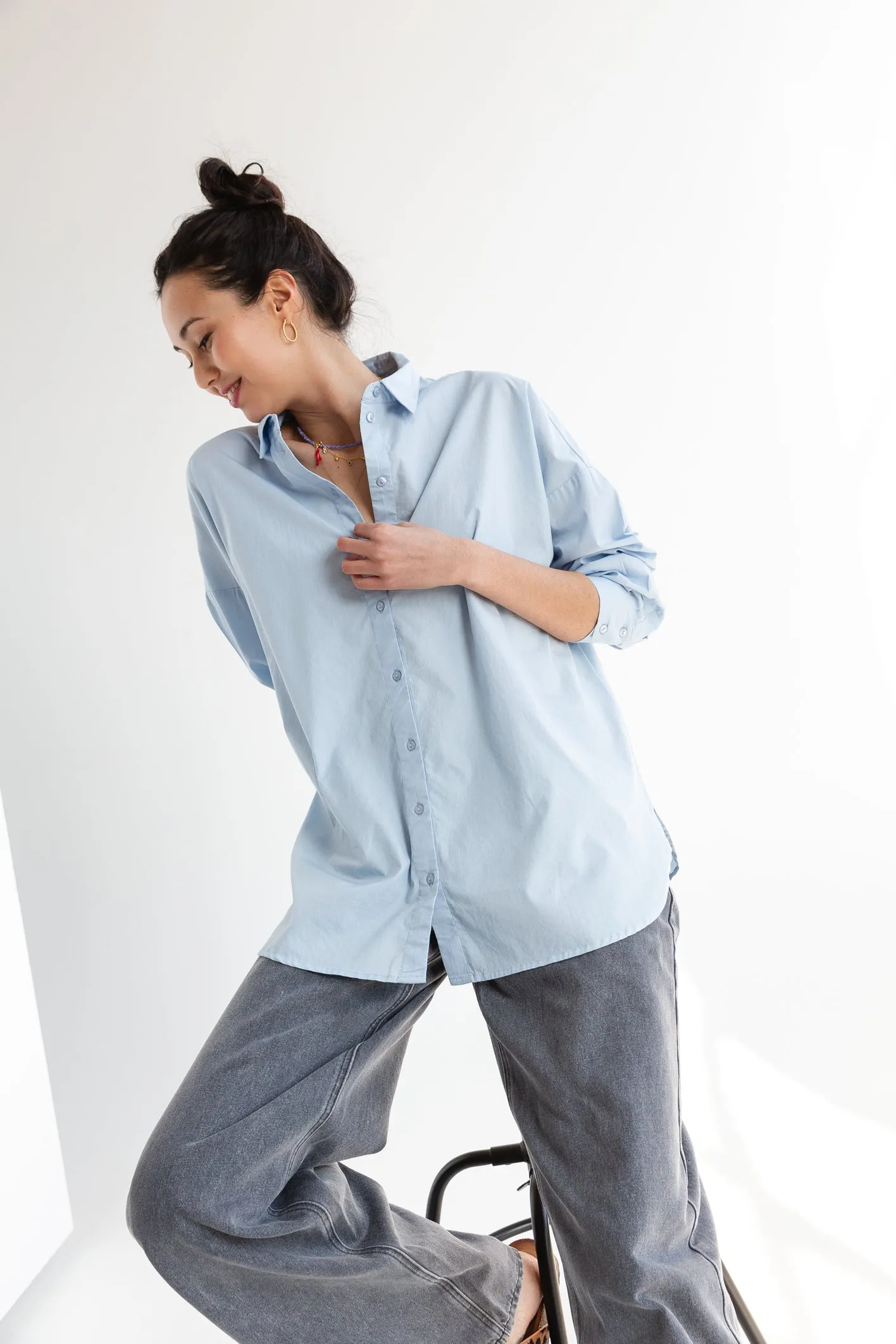 Dina Shirt Cashmere Blue