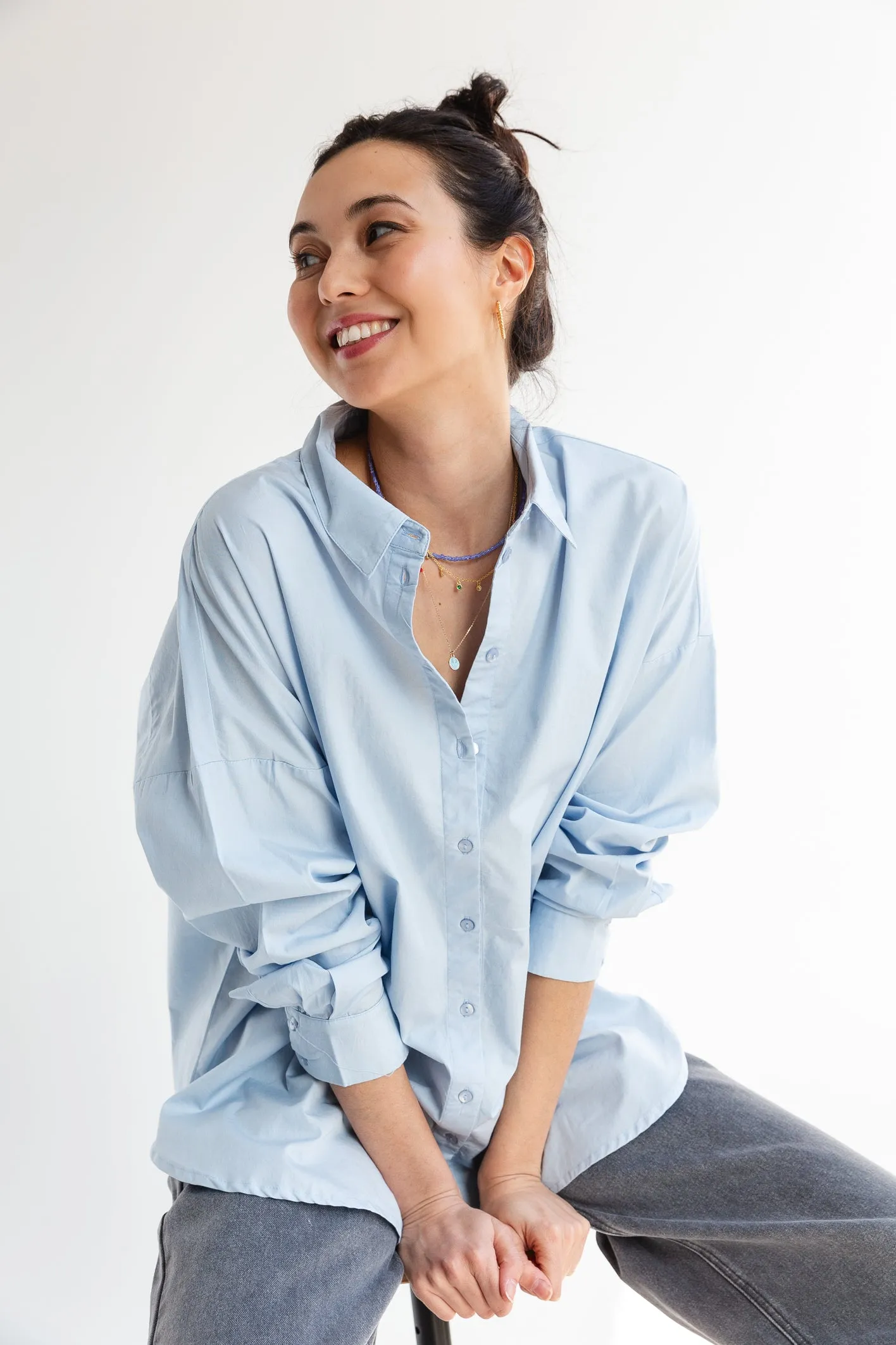 Dina Shirt Cashmere Blue