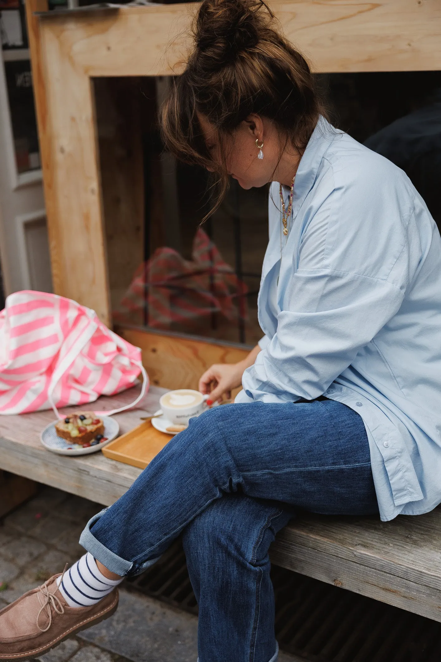 Dina Shirt Cashmere Blue