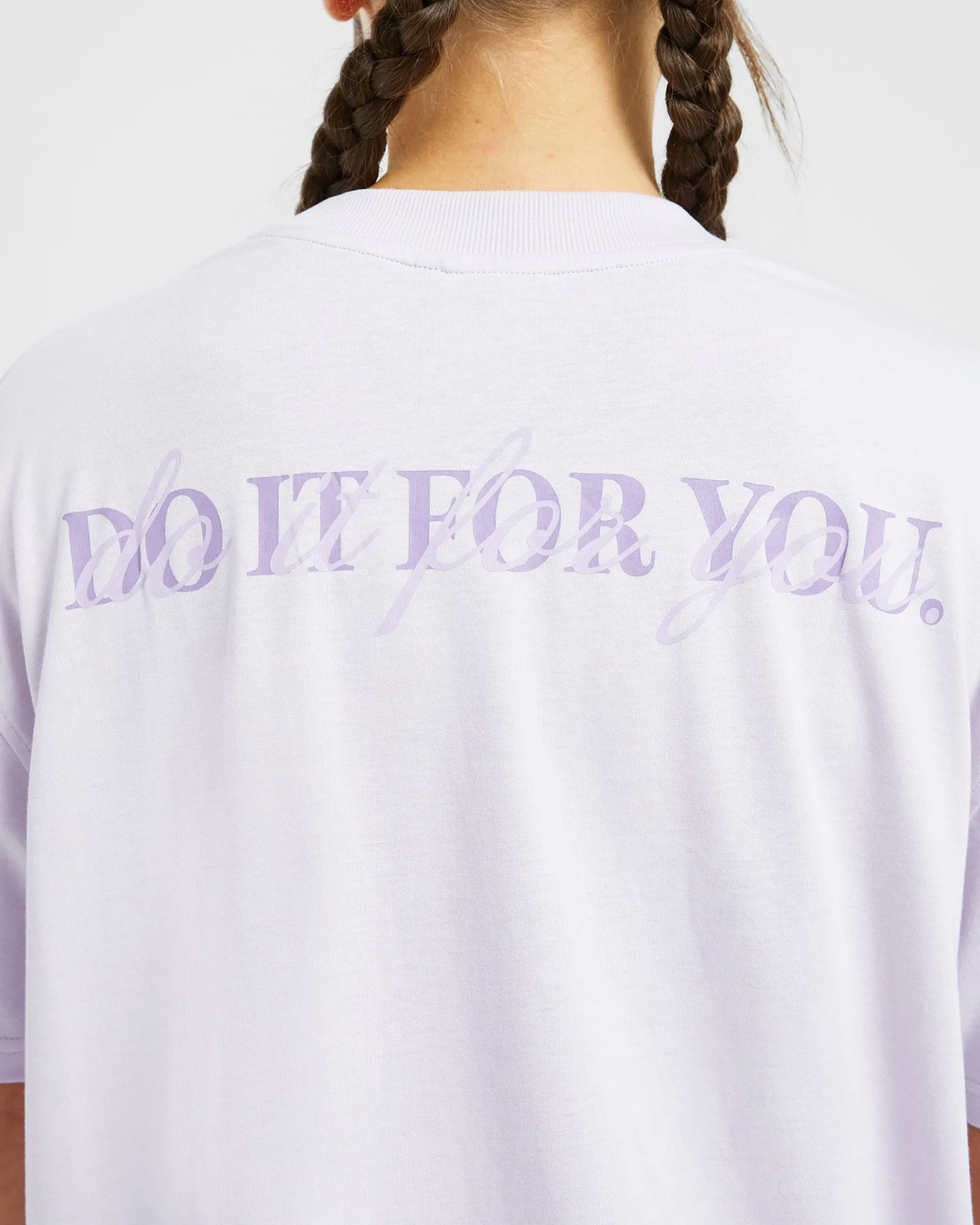 Do It For You Oversized T Shirt - Orchid Purple