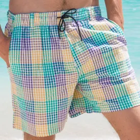 Dockside Mardi Gras Trunk - Seersucker Gingham