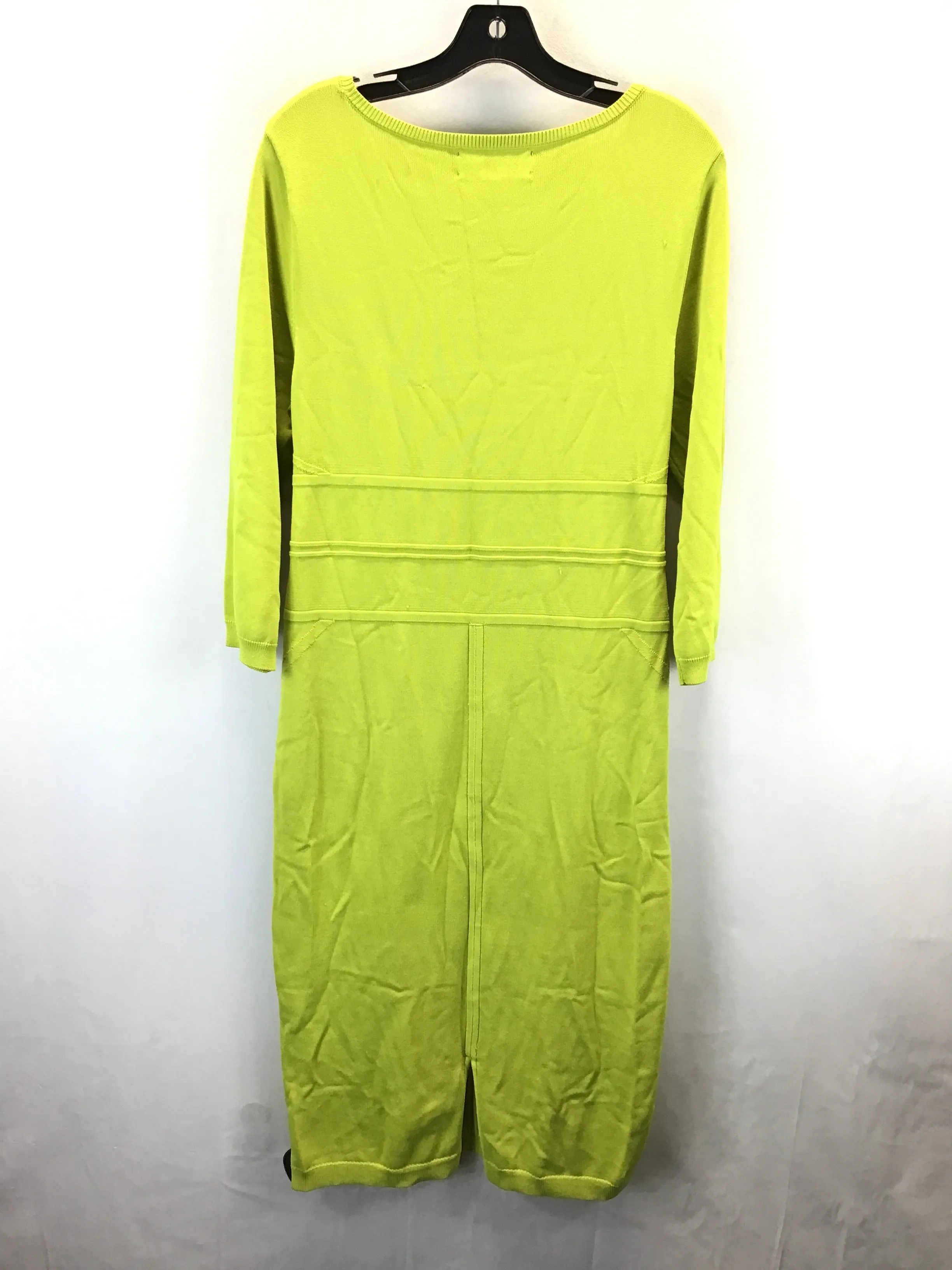 Dress Casual Midi By New York And Co In Green, Size: Xl