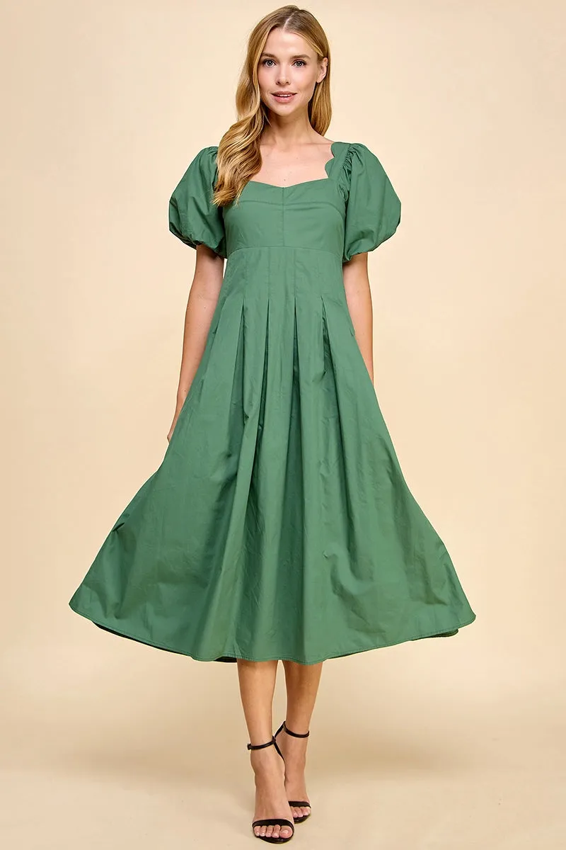 Emma Pleated Midi Dress