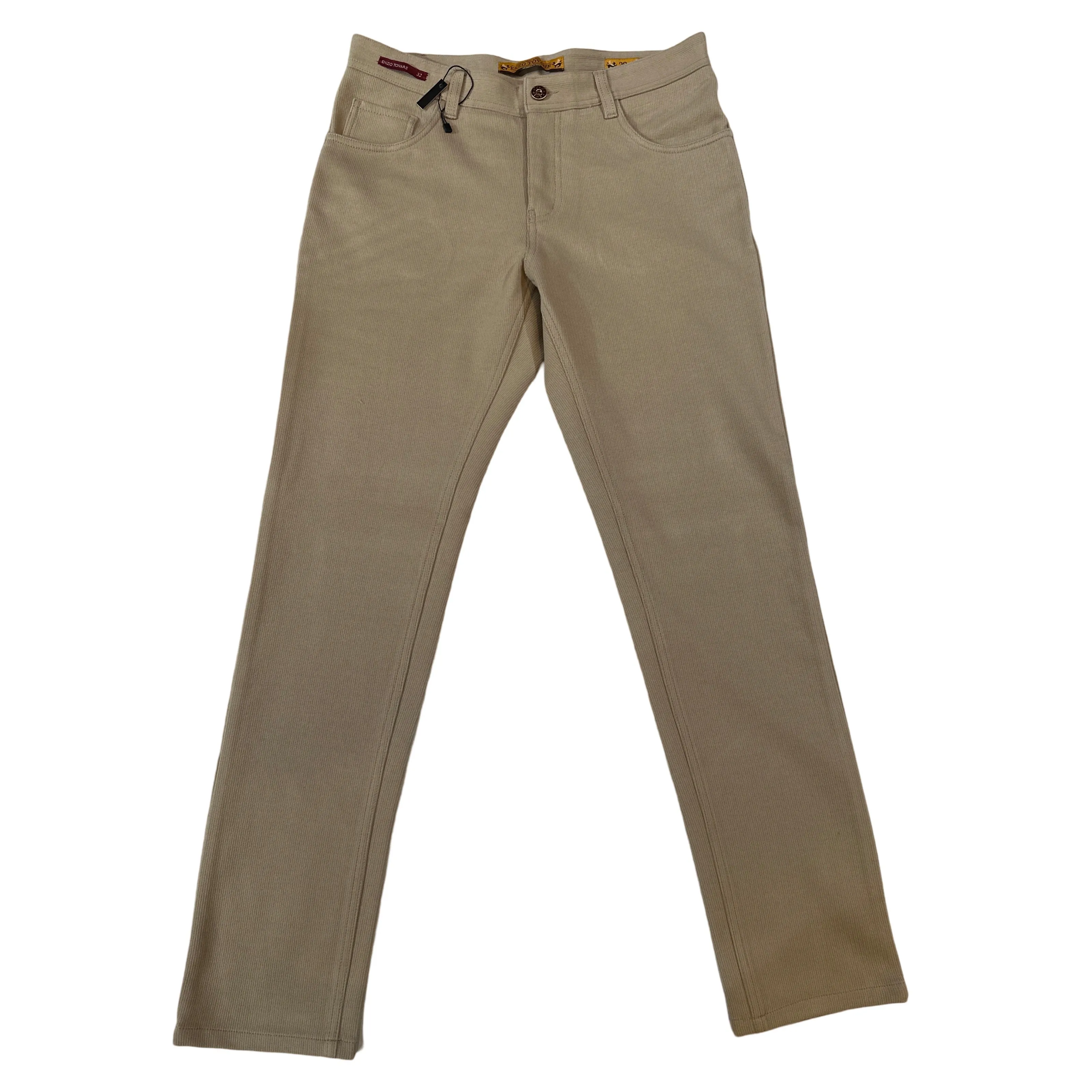 Enzo Alpha-381 Cream Heavy Weight High End Pants