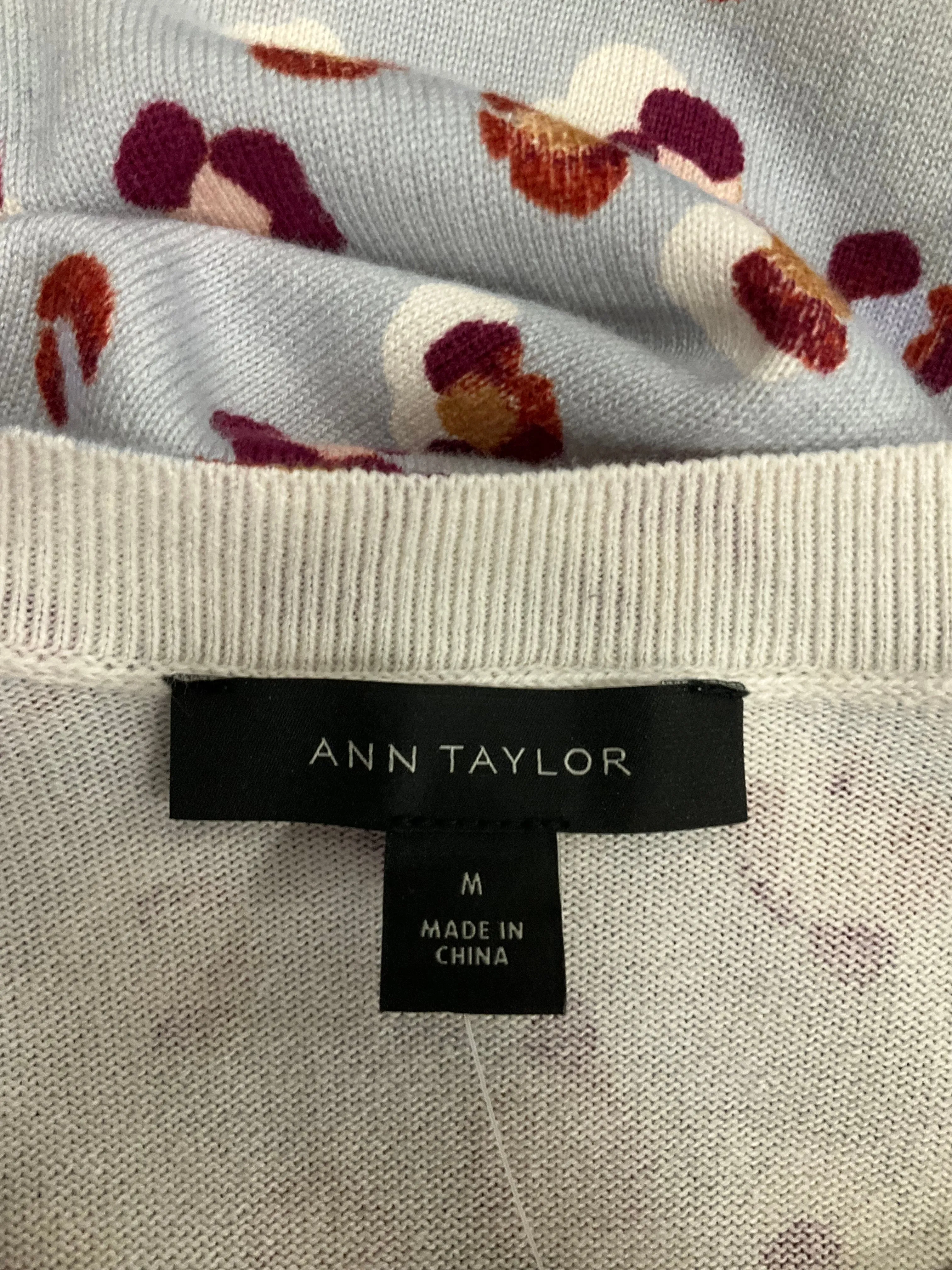 Floral Cardigan Ann Taylor O, Size M