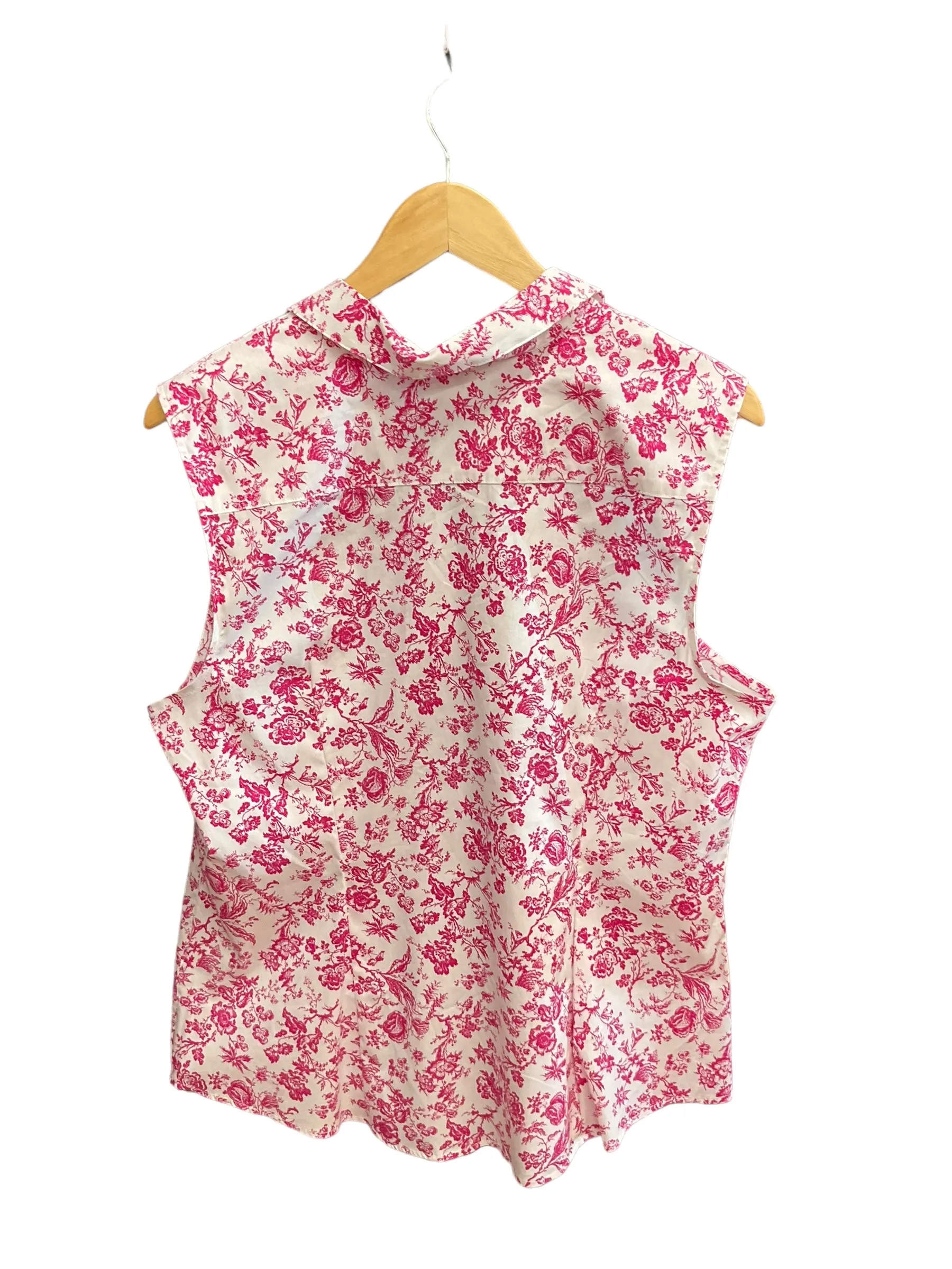 Floral Print Blouse Sleeveless Charter Club, Size 1x