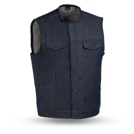 Haywood Men's Motorcycle Denim Vest