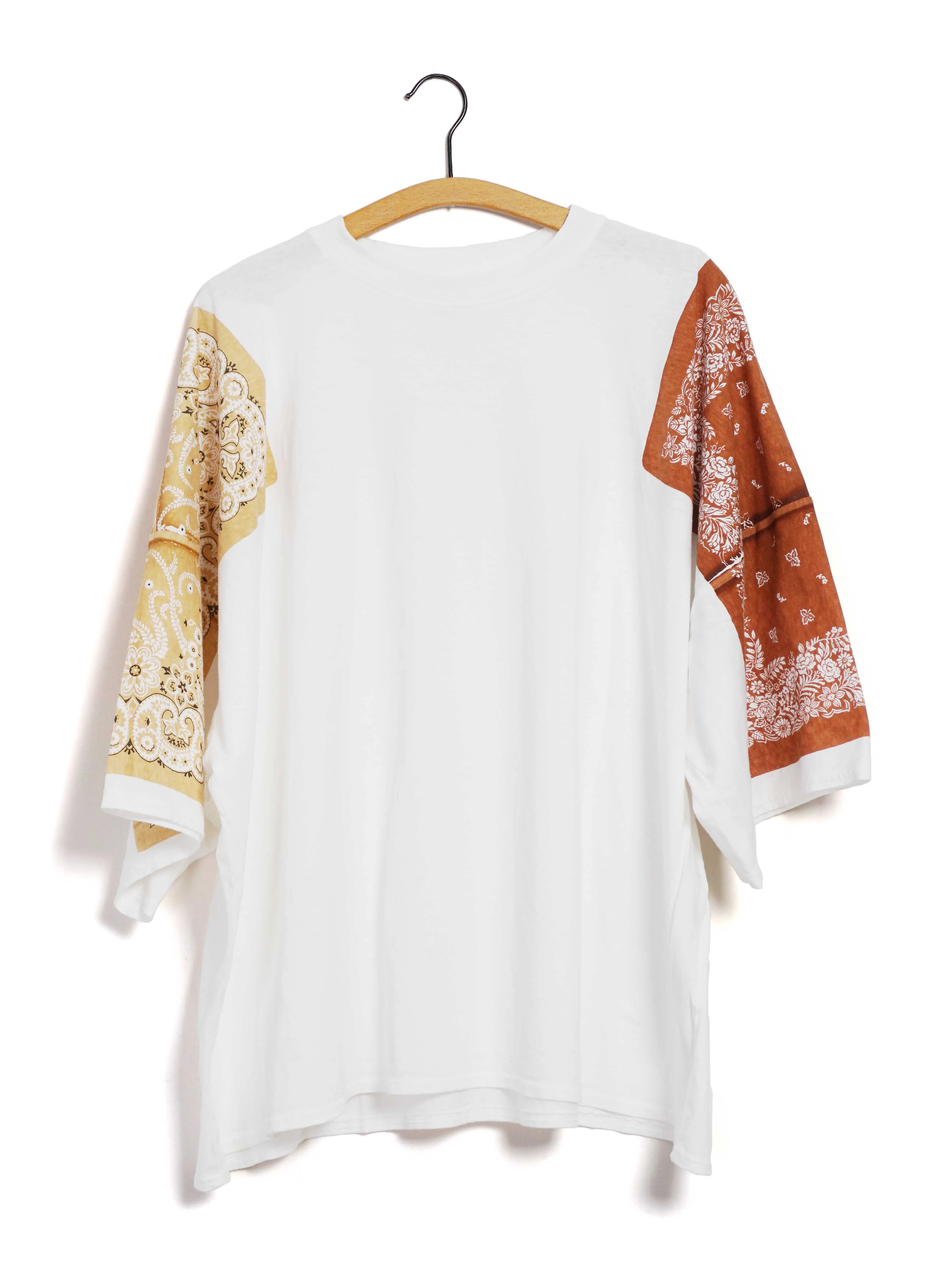 HUGE-T BOTANICAL | 18.5/- Oversized Jersey Crew T | Light Brown