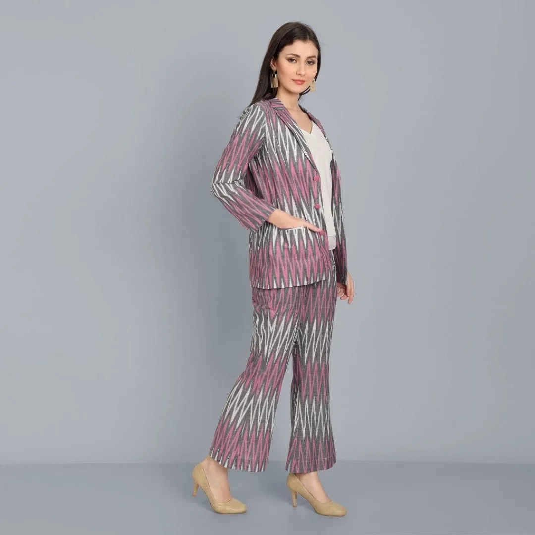 Ikkat Co-Ord Set - Set of 2