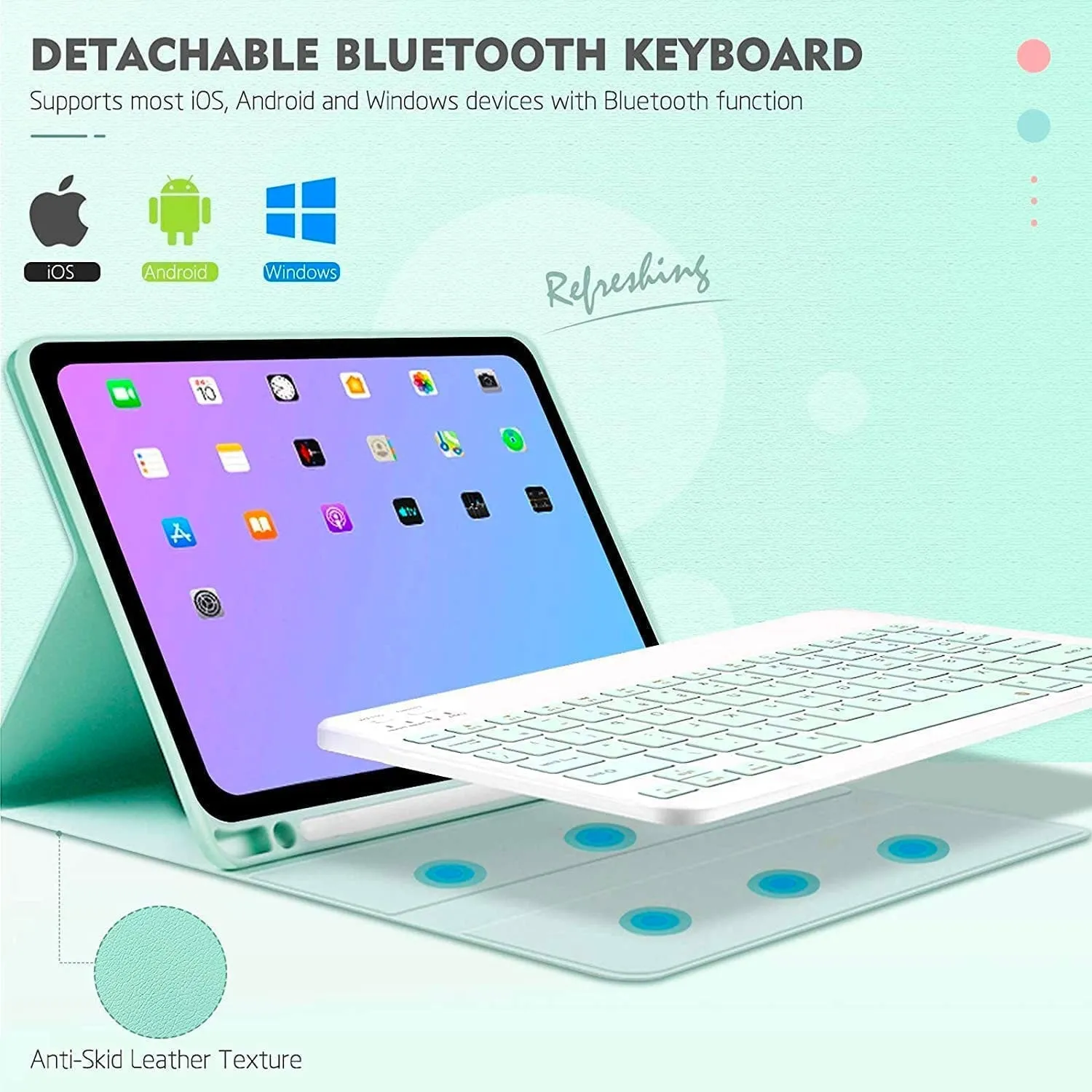 iPad Pro 2022 / 2021 / 2020 / 2018 11" Wireless Bluetooth Keyboard Smart Cover