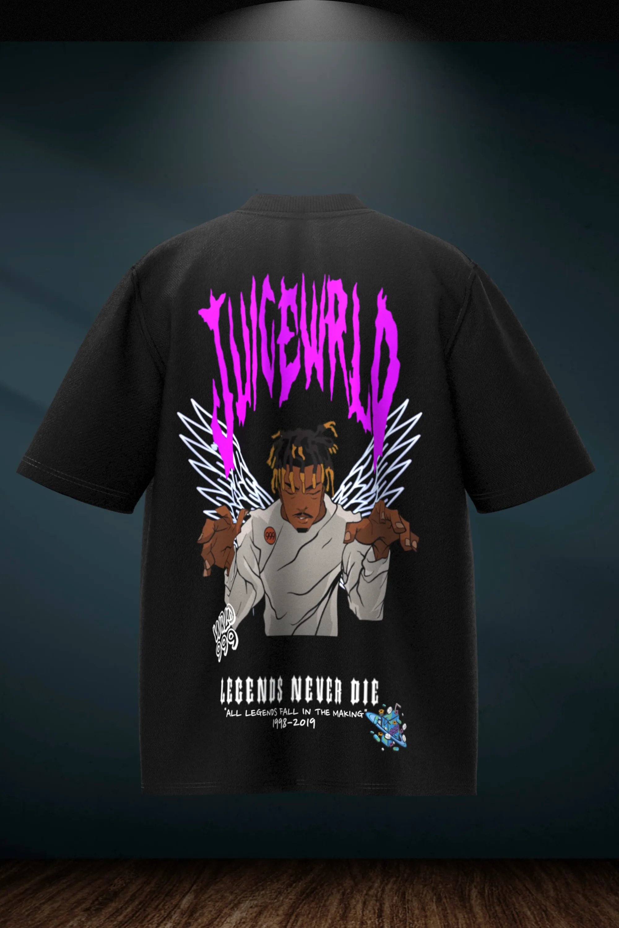 Juice Wrld Oversized T-shirt - Black