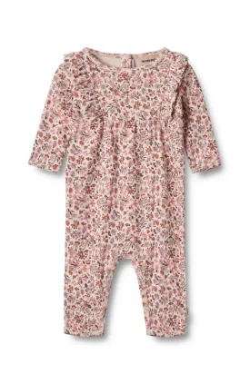 Jumpsuit L/S Kira - Pale Rose Flowers