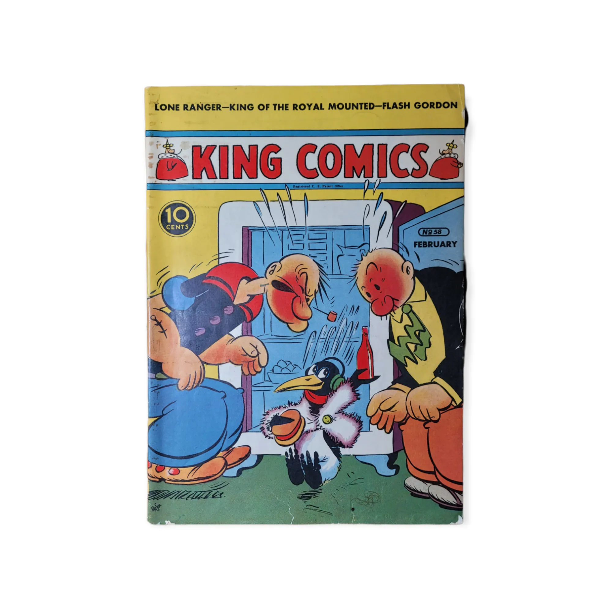 King Comics #58 Golden Age Popeye David McKay WW2 ERA (1941)