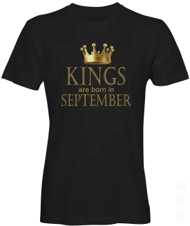 Kings Are Born In September Graphic Tee