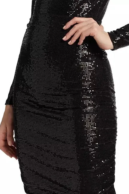 L'Agence Otis Sequin Pencil Skirt