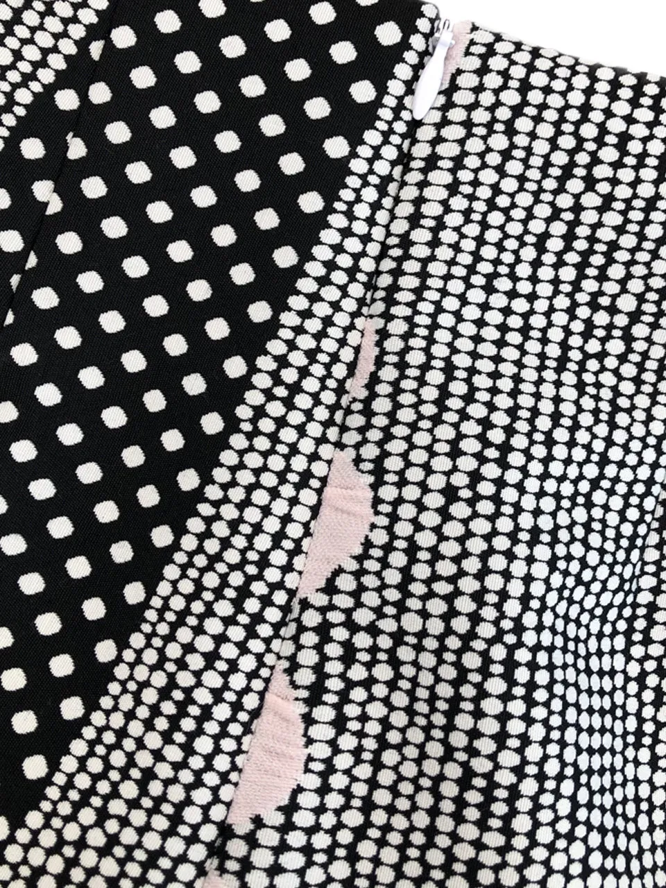 Last Chance! Multi Dots Scallop Detail Dotty Ruffle Pocket Pencil Skirt