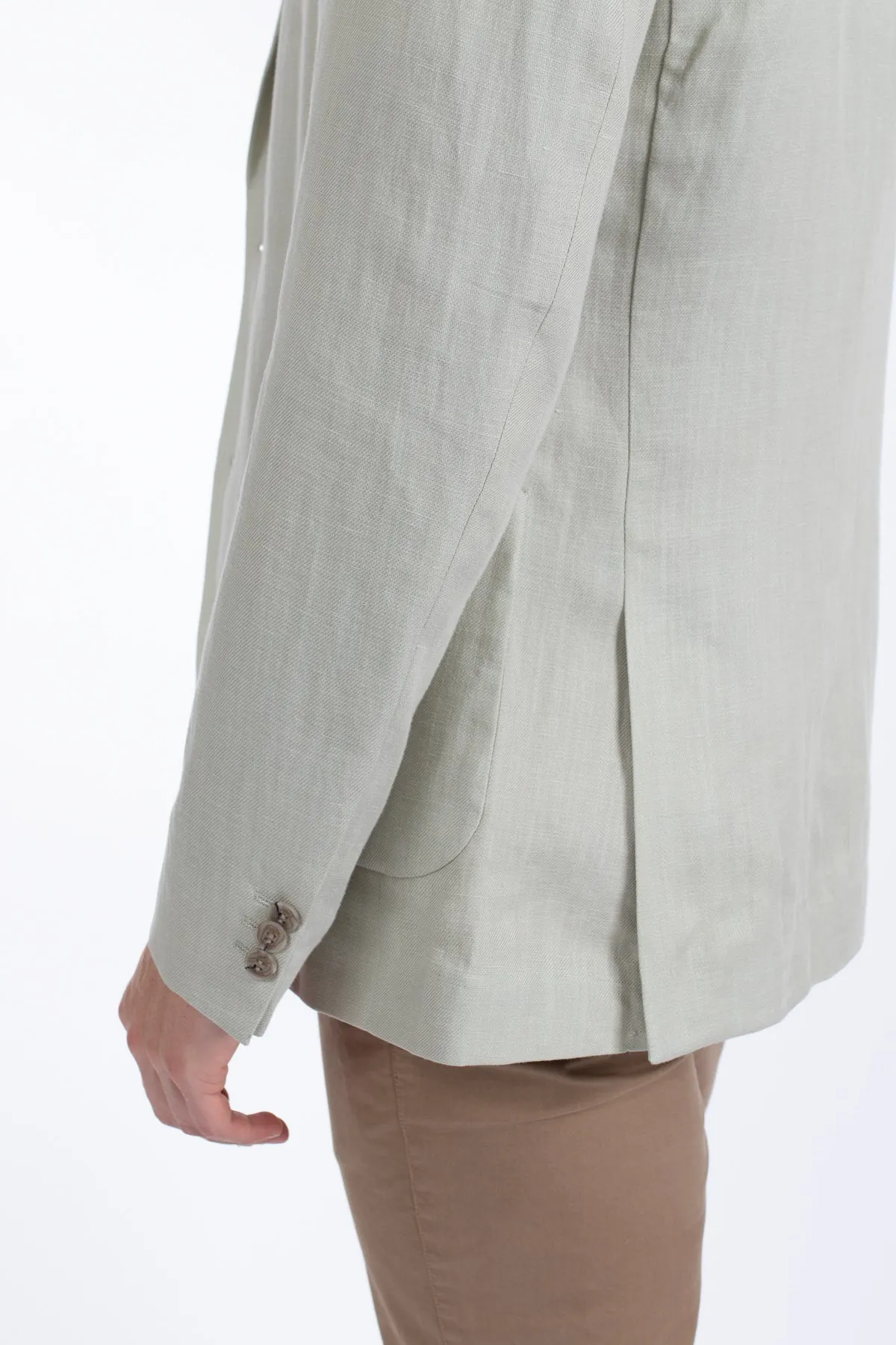 Leek Patch Pocket Linen Blazer