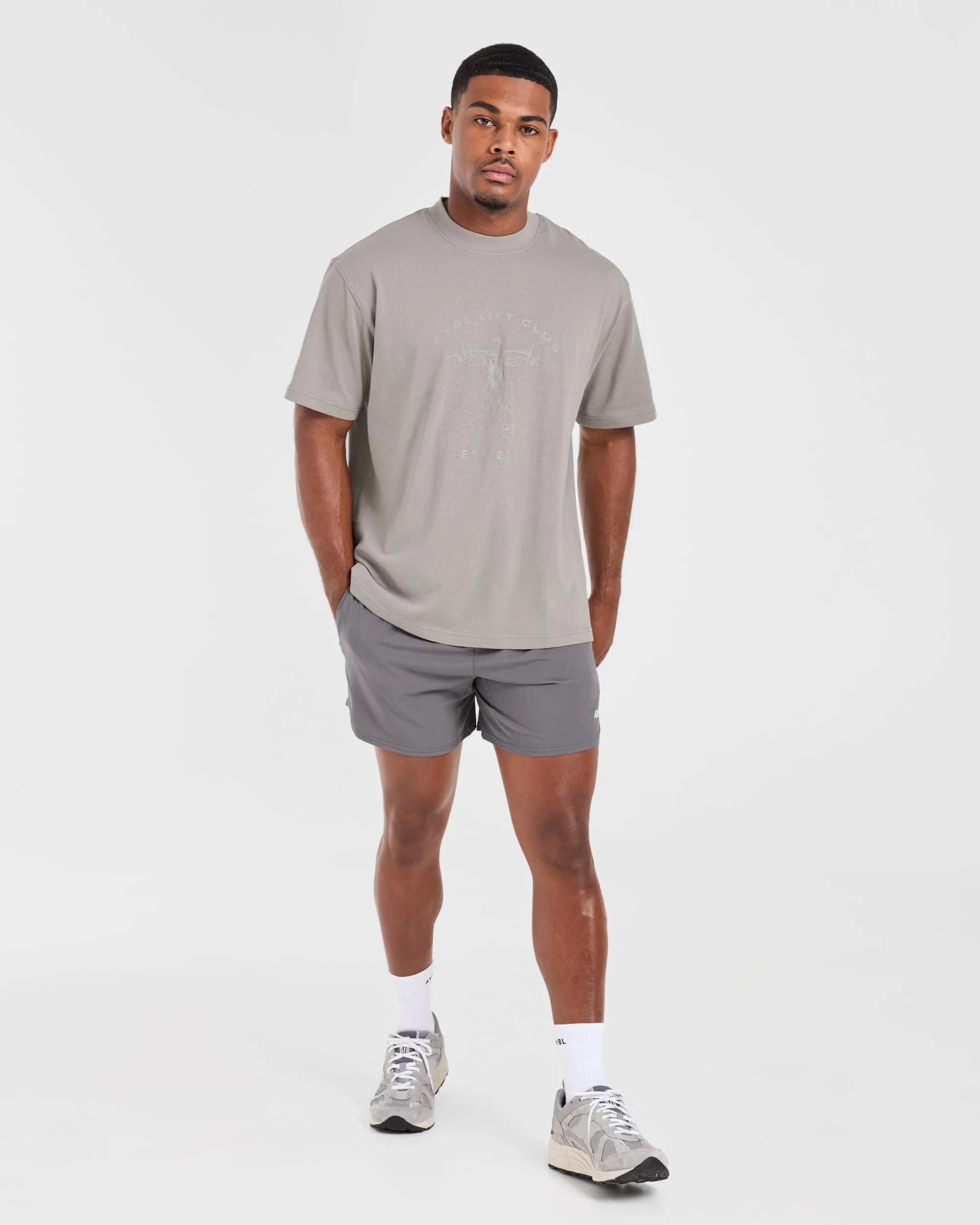 Lift Club Oversized T Shirt - Fog