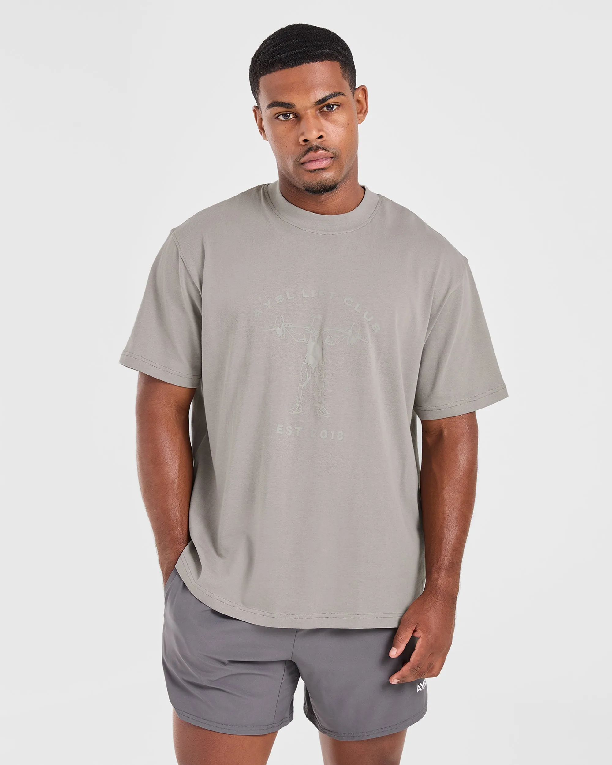 Lift Club Oversized T Shirt - Fog