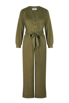 MAKI - Tencel Jumpsuit Khaki