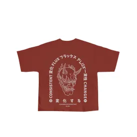 Maroon Living Skull Graphic Tee