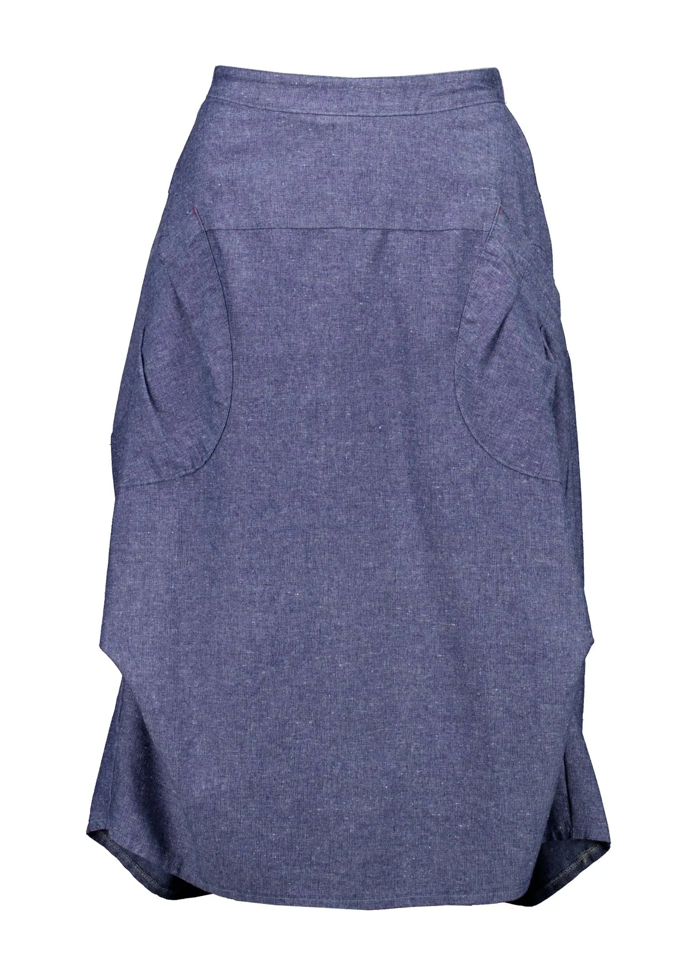 Milwaukee Traveller Skirt Stone Blue in Cotton/Linen