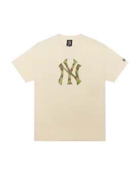 NY Yankees Space Camo Logo Tee