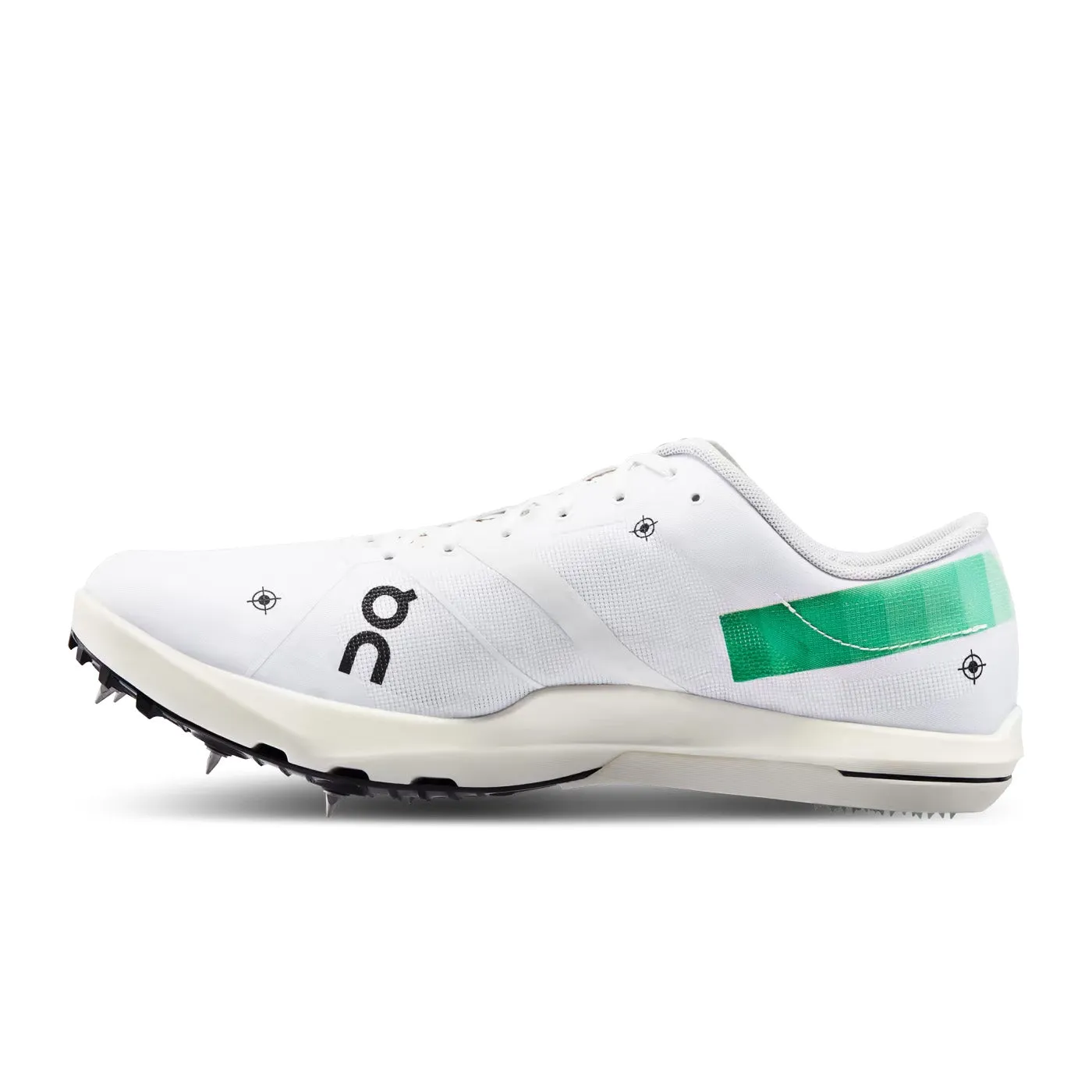 Mens Cloudspike 10,000m Track Shoes - Undyed White/Mint