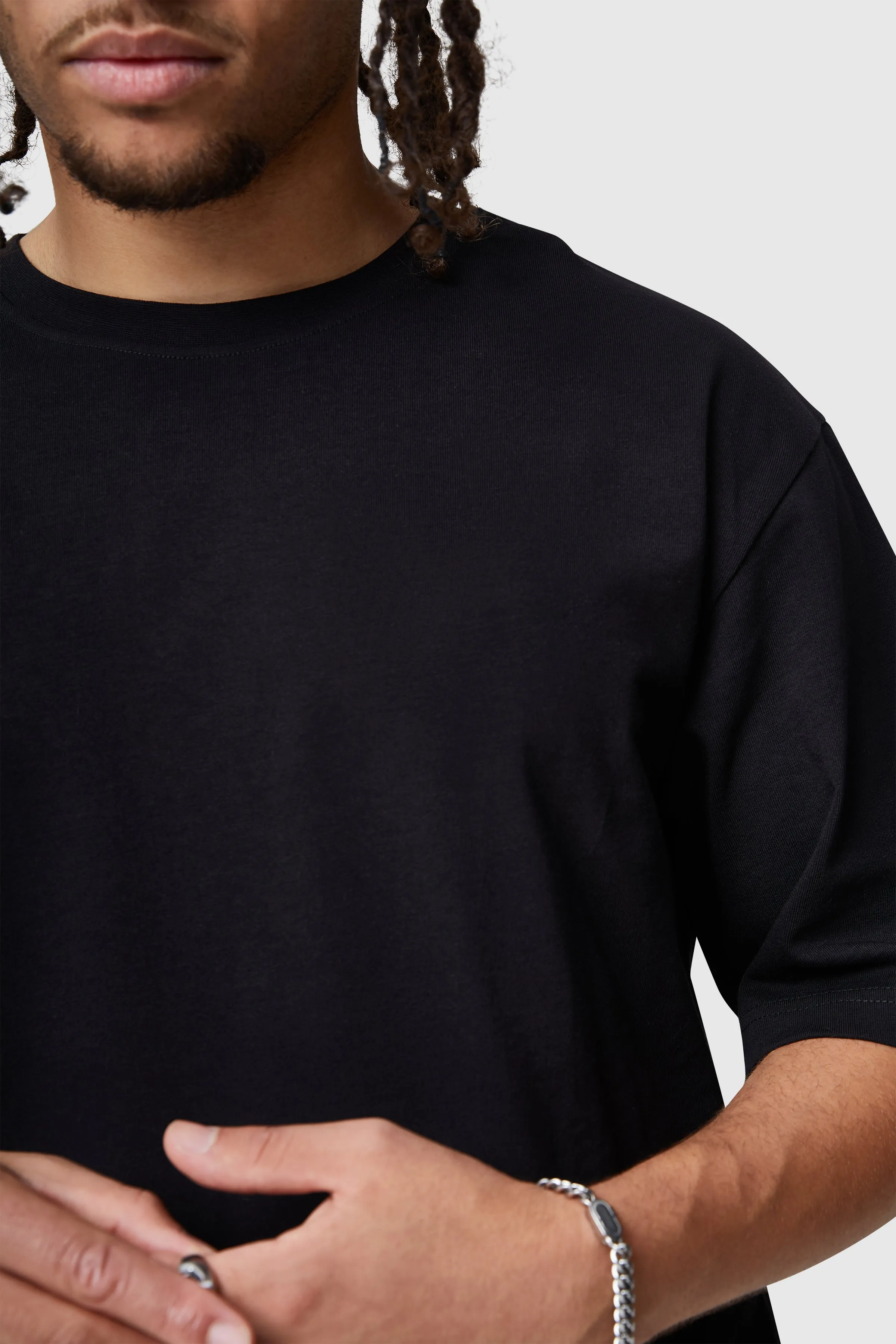 OVERSIZED BASIC TEE - BLACK