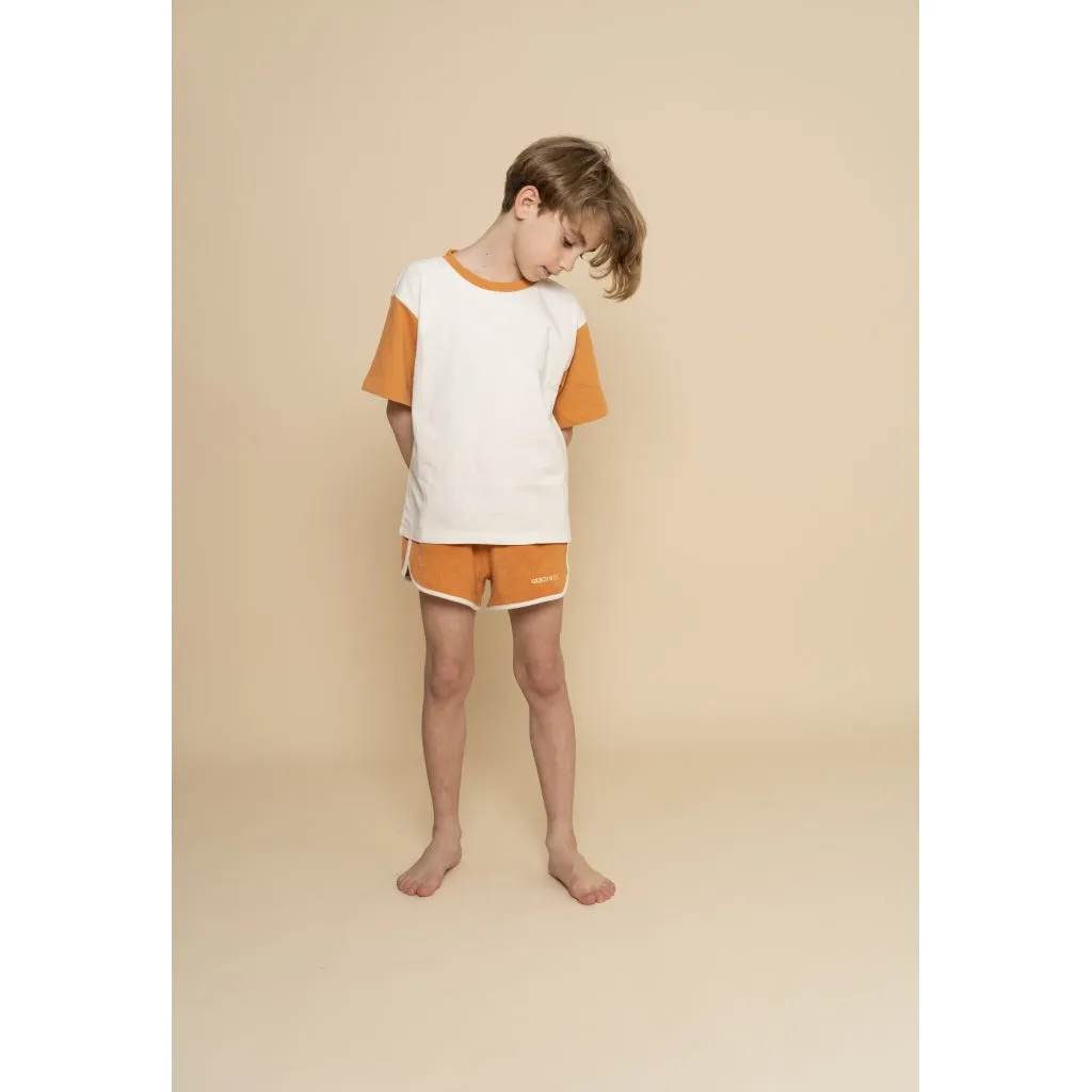 Oversized T-Shirt | GOTS - Creamy White,Sienna