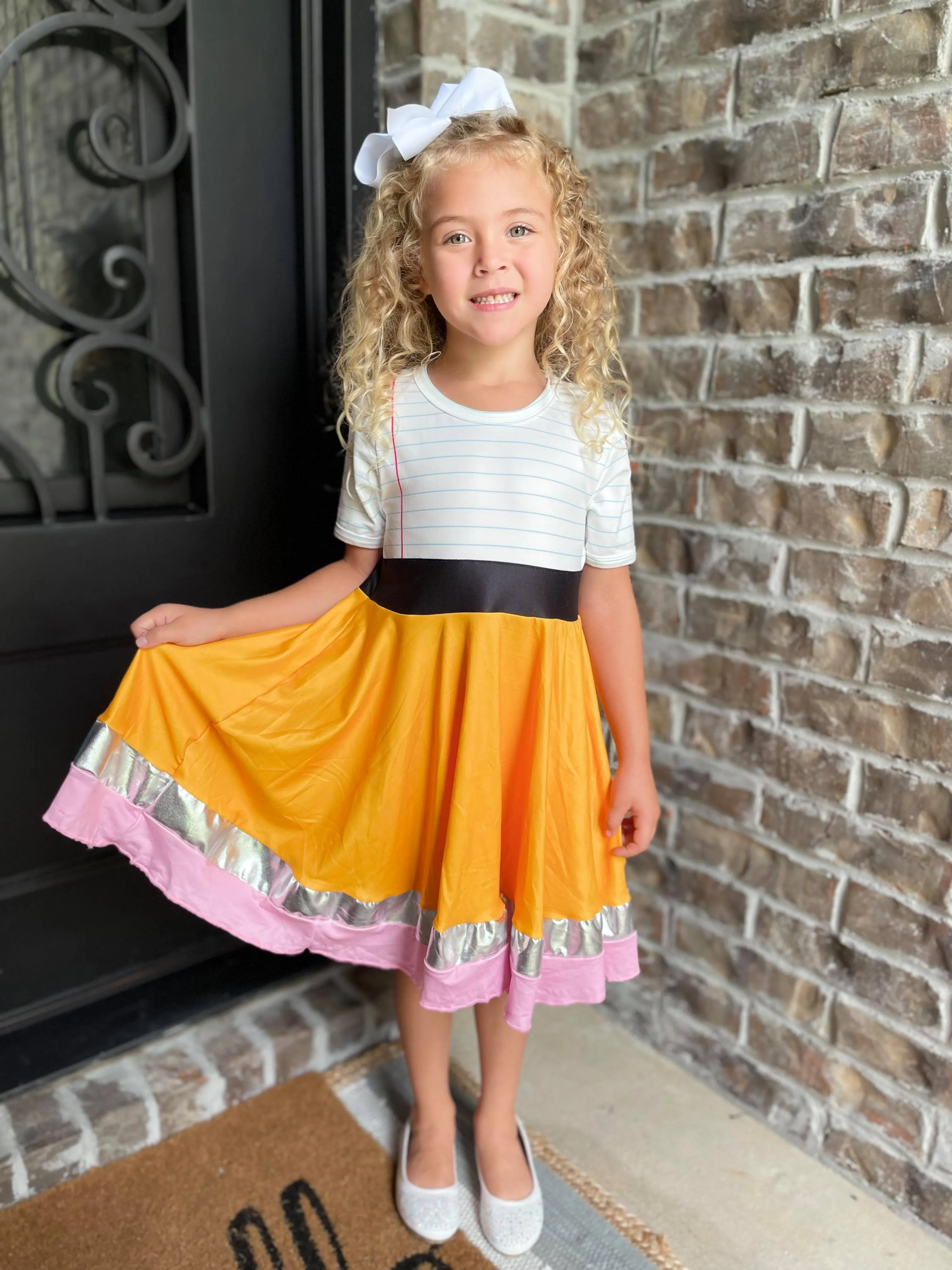 PENCIL TWIRLY DRESS  KIDS & ADULTS