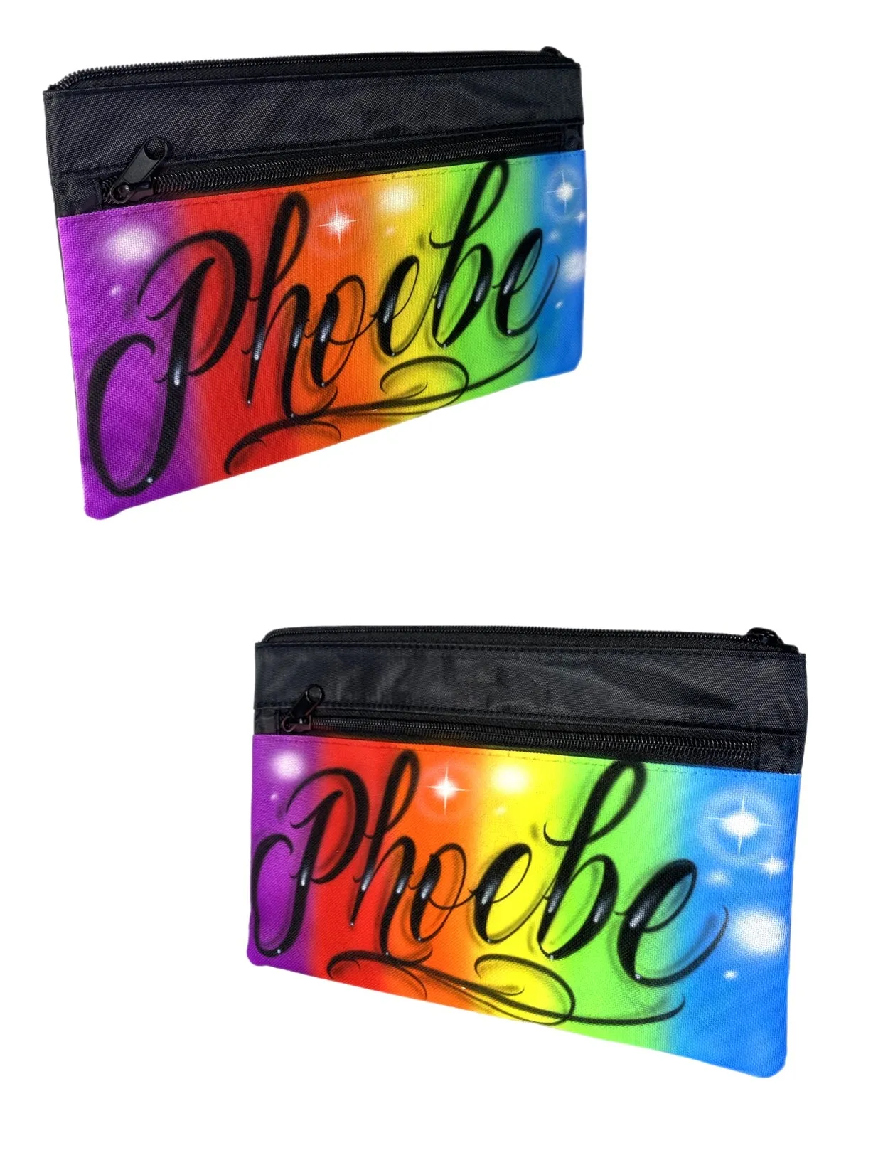 Rainbow Script Style Pencil Case (7)