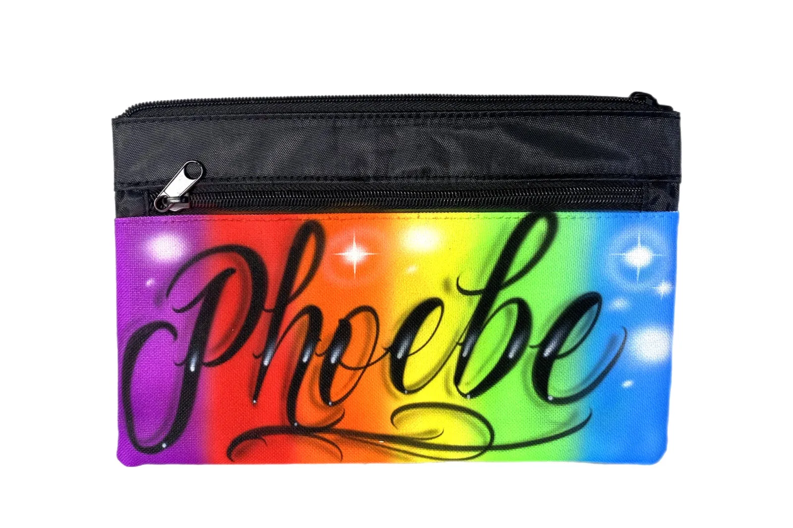 Rainbow Script Style Pencil Case (7)