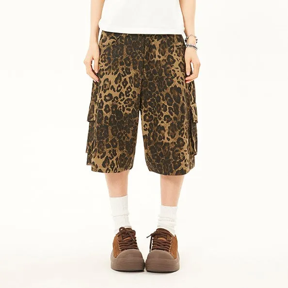 Ribbon Leopard Print | Shorts