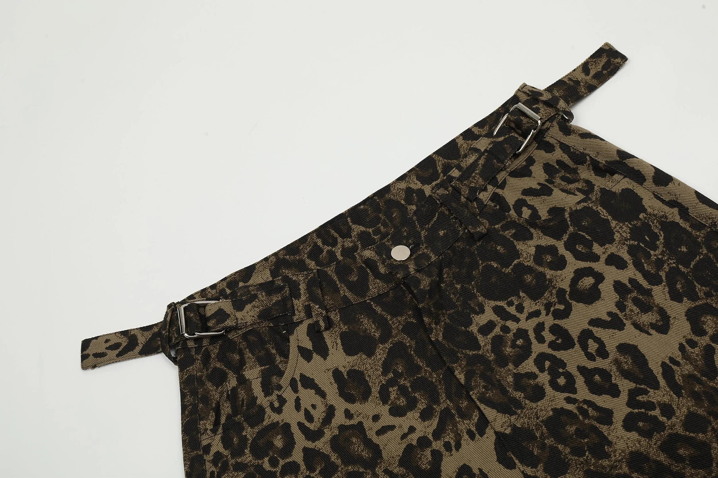 Ribbon Leopard Print | Shorts