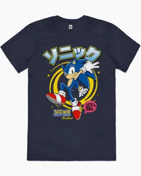 (S) SONIC JP T-SHIRT NAVY BLUE