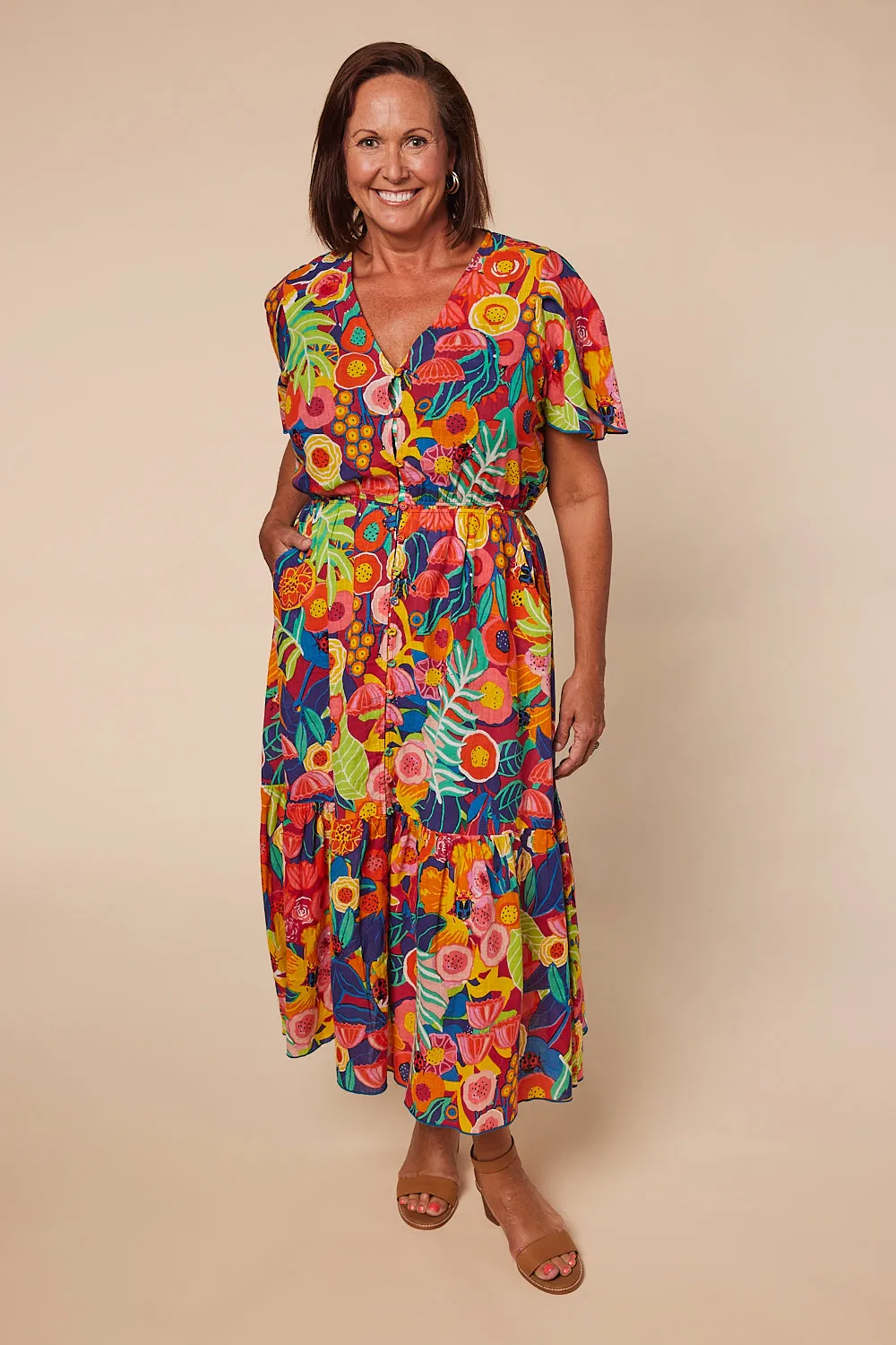 Savelle Maxi Dress in Amazonia