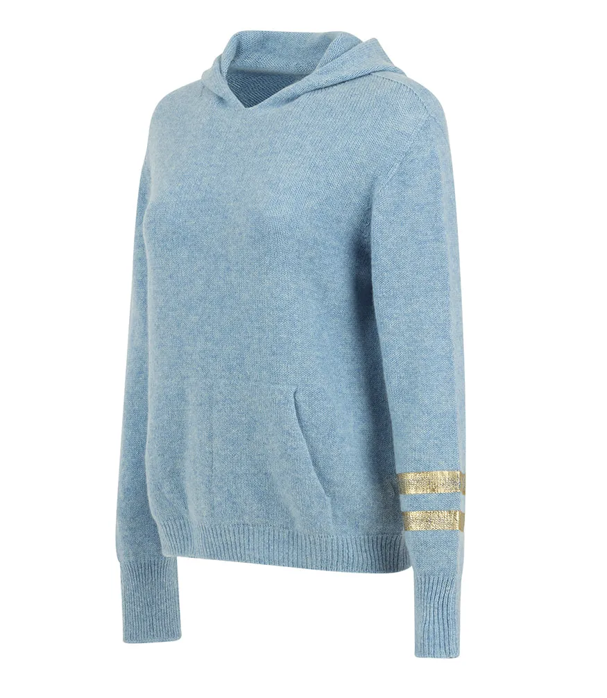 Sky Blue Cashmere Sweatshirt/Hoodie